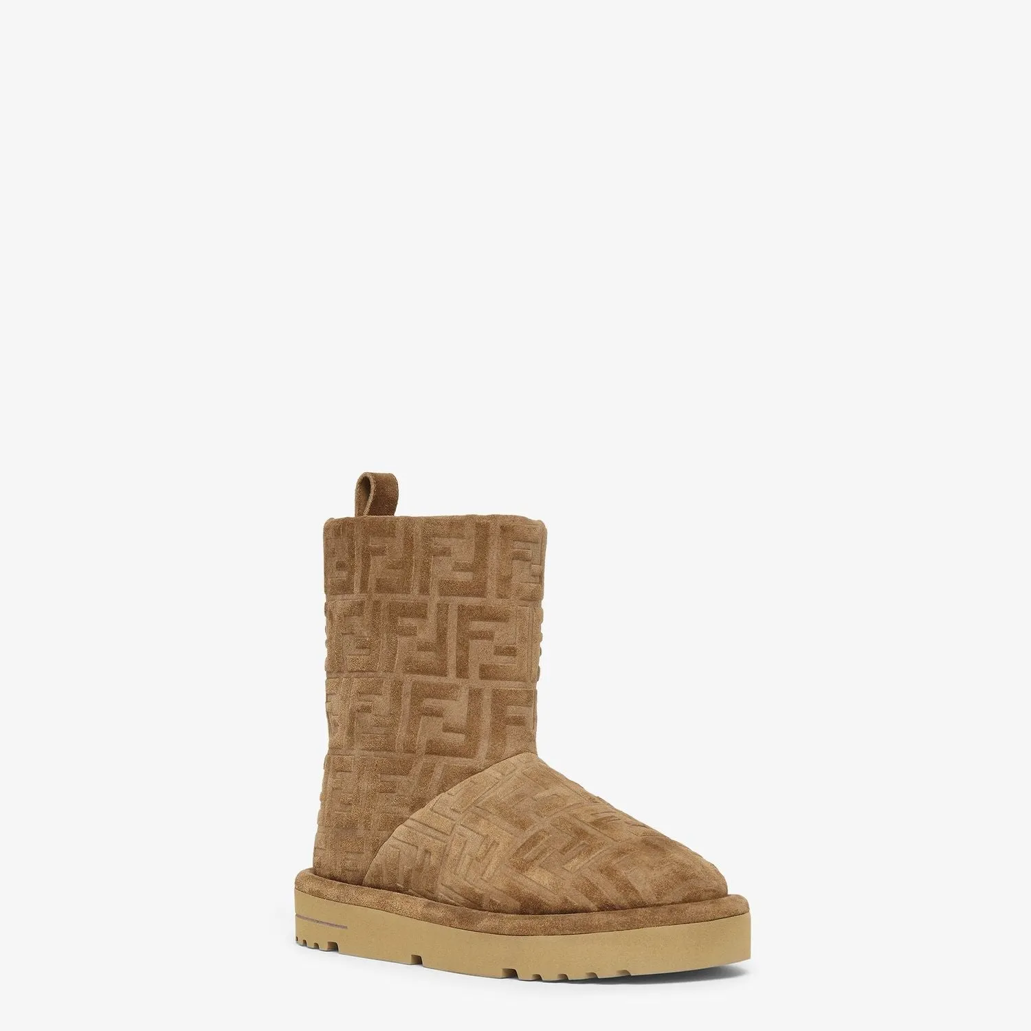 FENDI Chic Round Toe Pull-On Boots for Women Fancy Cowgirl Boots