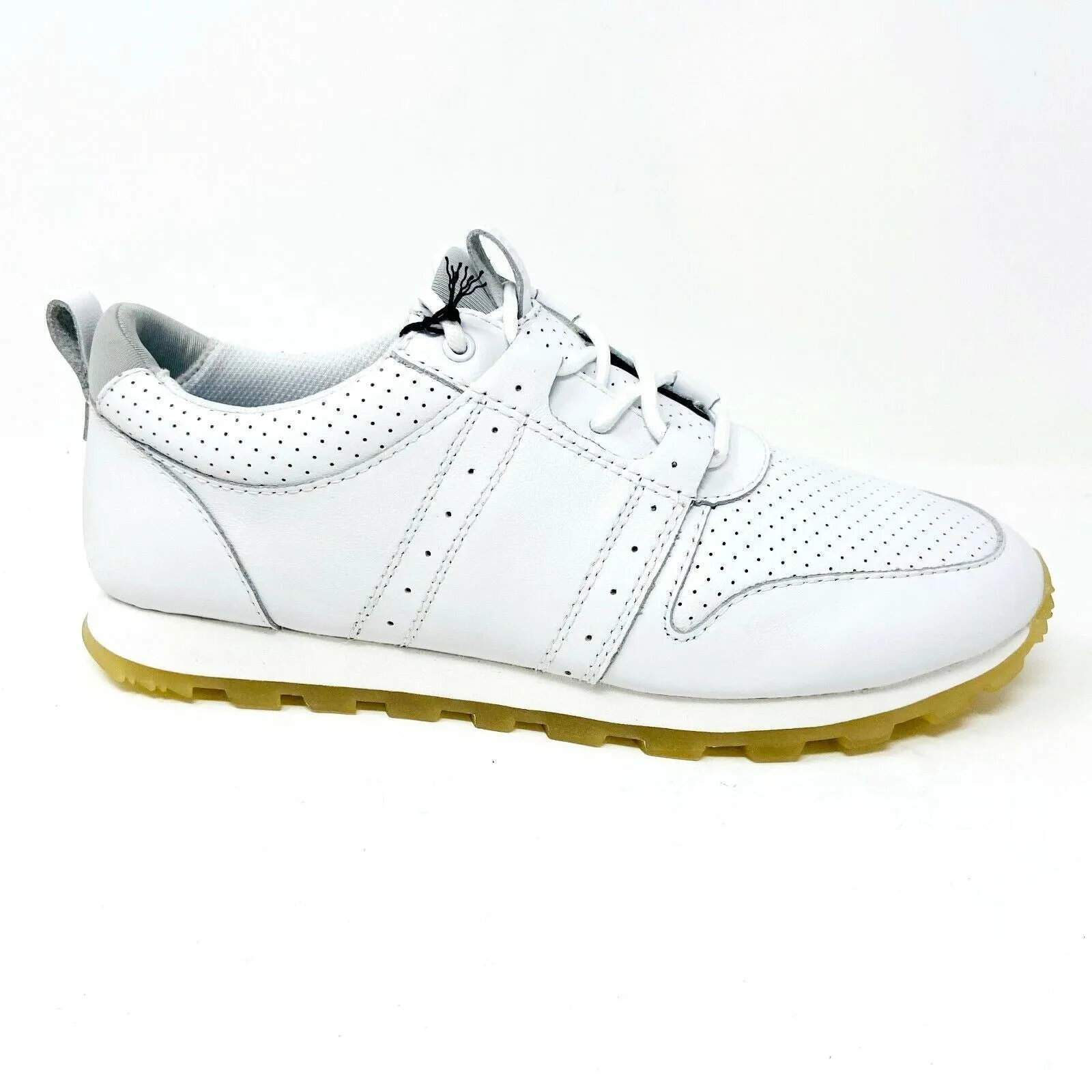 Casual Shoes Sole Clae Mills White Tumbled Leather Mens Casual Premium Shoes Sneakers
