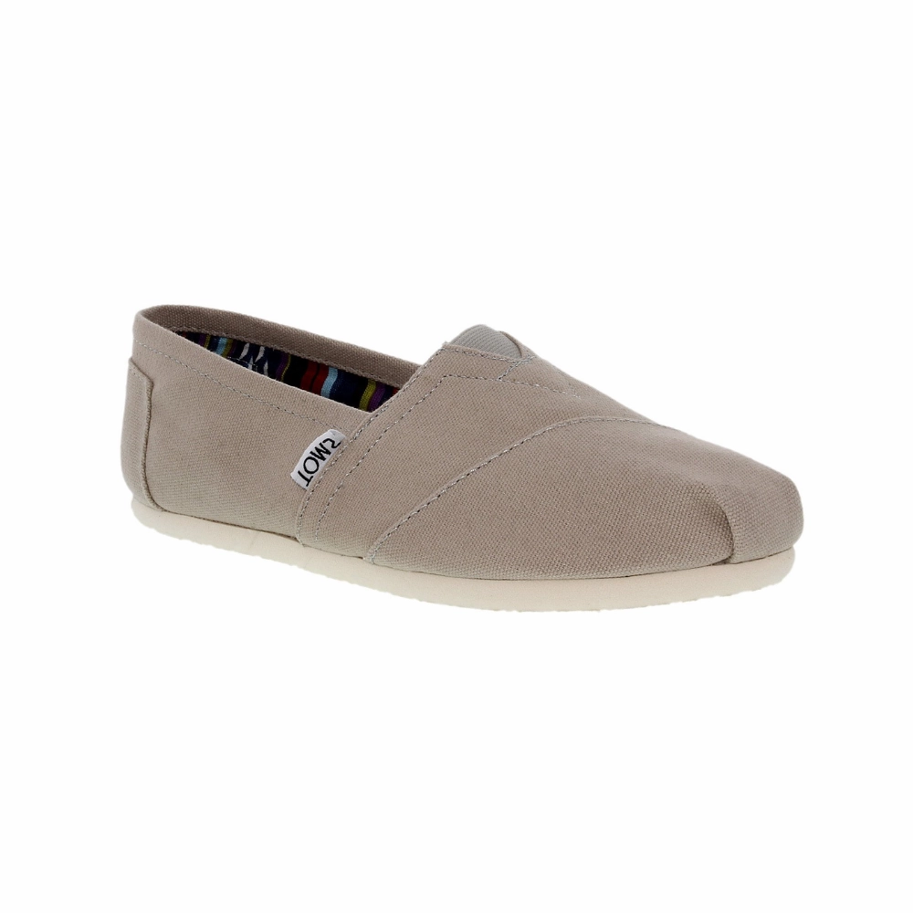 Toms Women's Classic Canvas Light Grey Ankle-High Flat Shoe 10001379 Buster Brown Saddle Oxfords