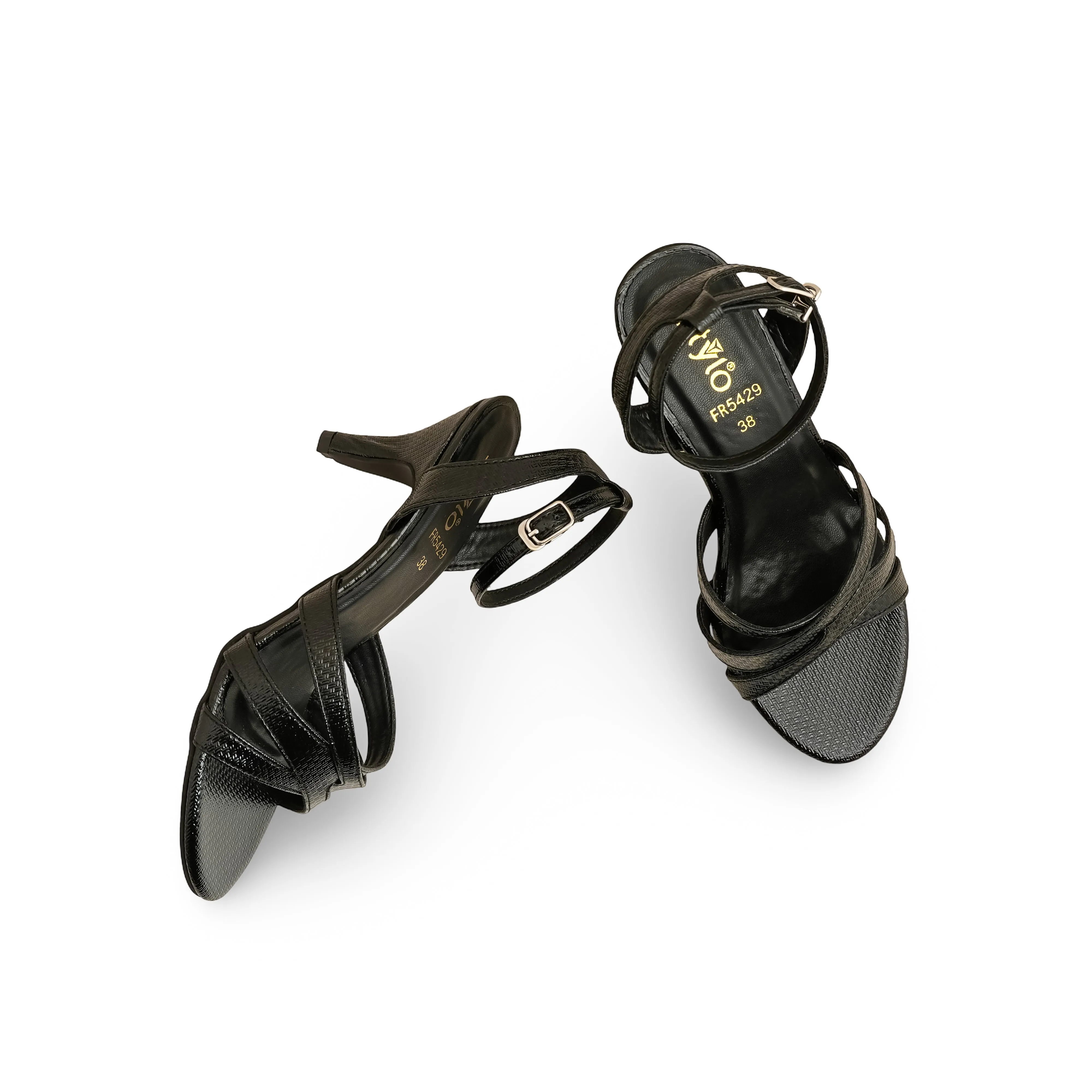 Black Formal Women Sandal FR5429 All Inclusive Resorts Adults Only