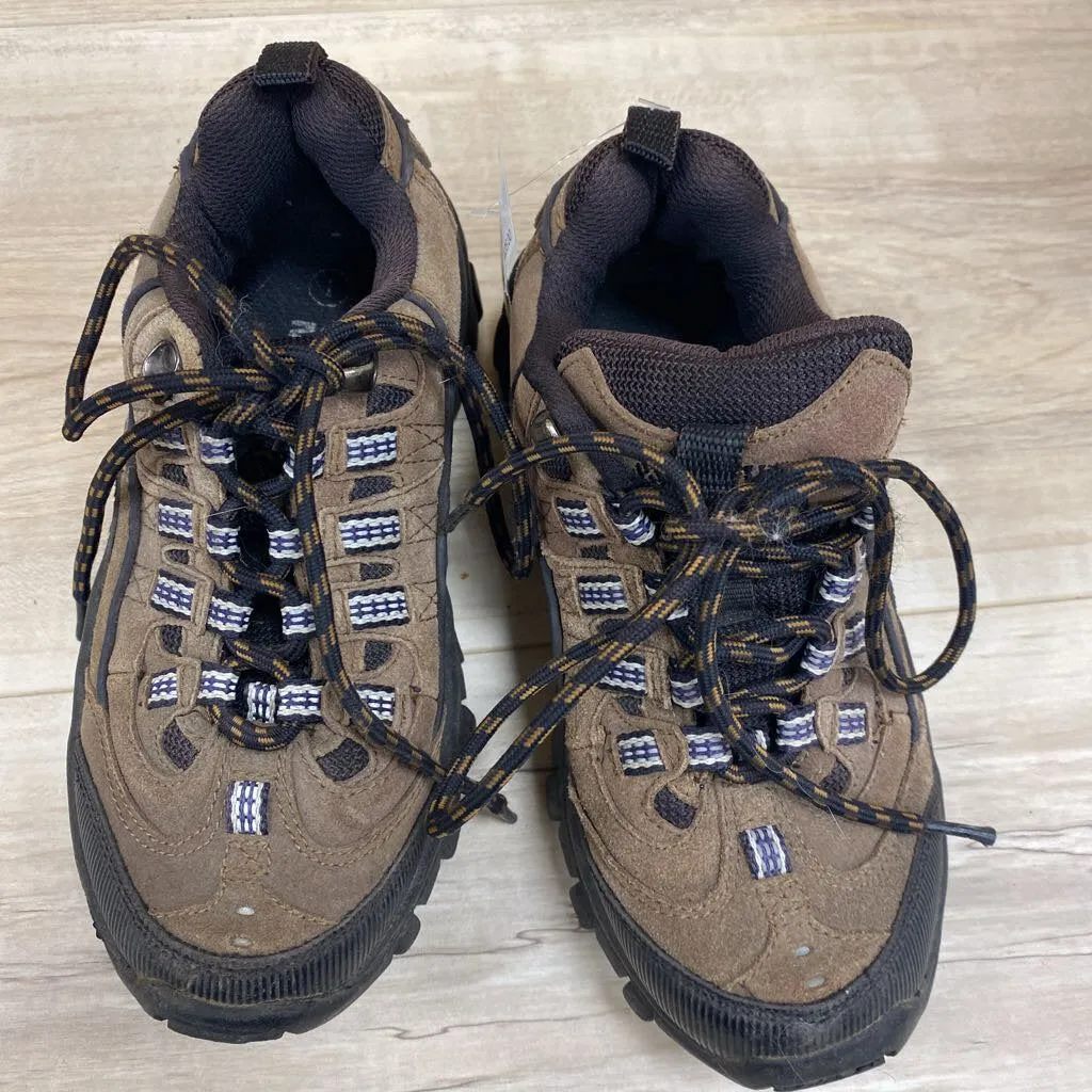 Wildfire Leather Hiking Shoes White Mountain Kids Hiking Shoes: Brown-children-1