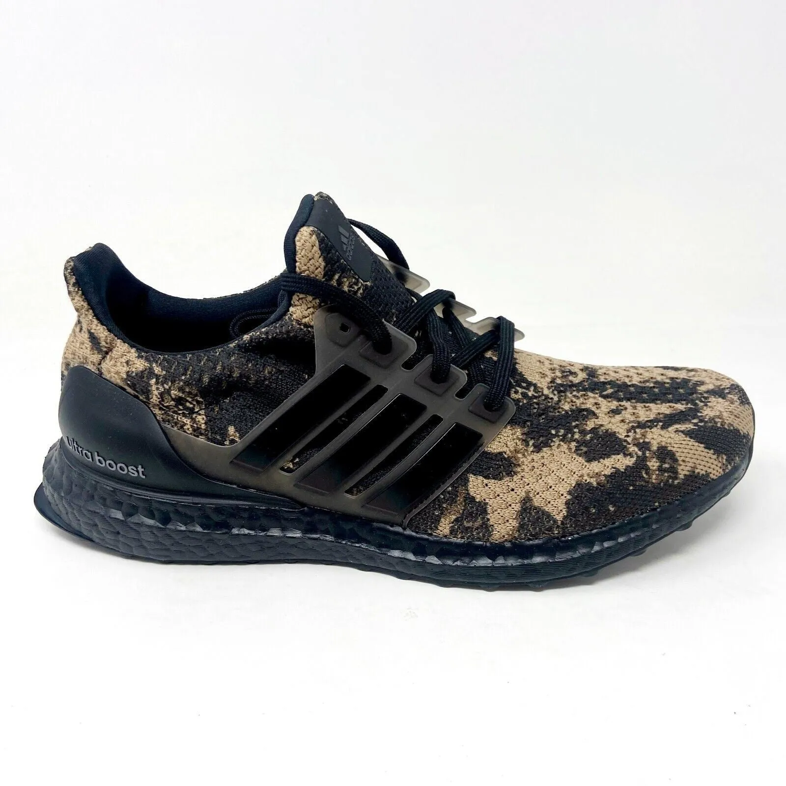 Adidas UltraBoost 5.0 DNA Black Brown Camo Mens Shoes Running Sneakers GX9329 Size 9 Running Shoes