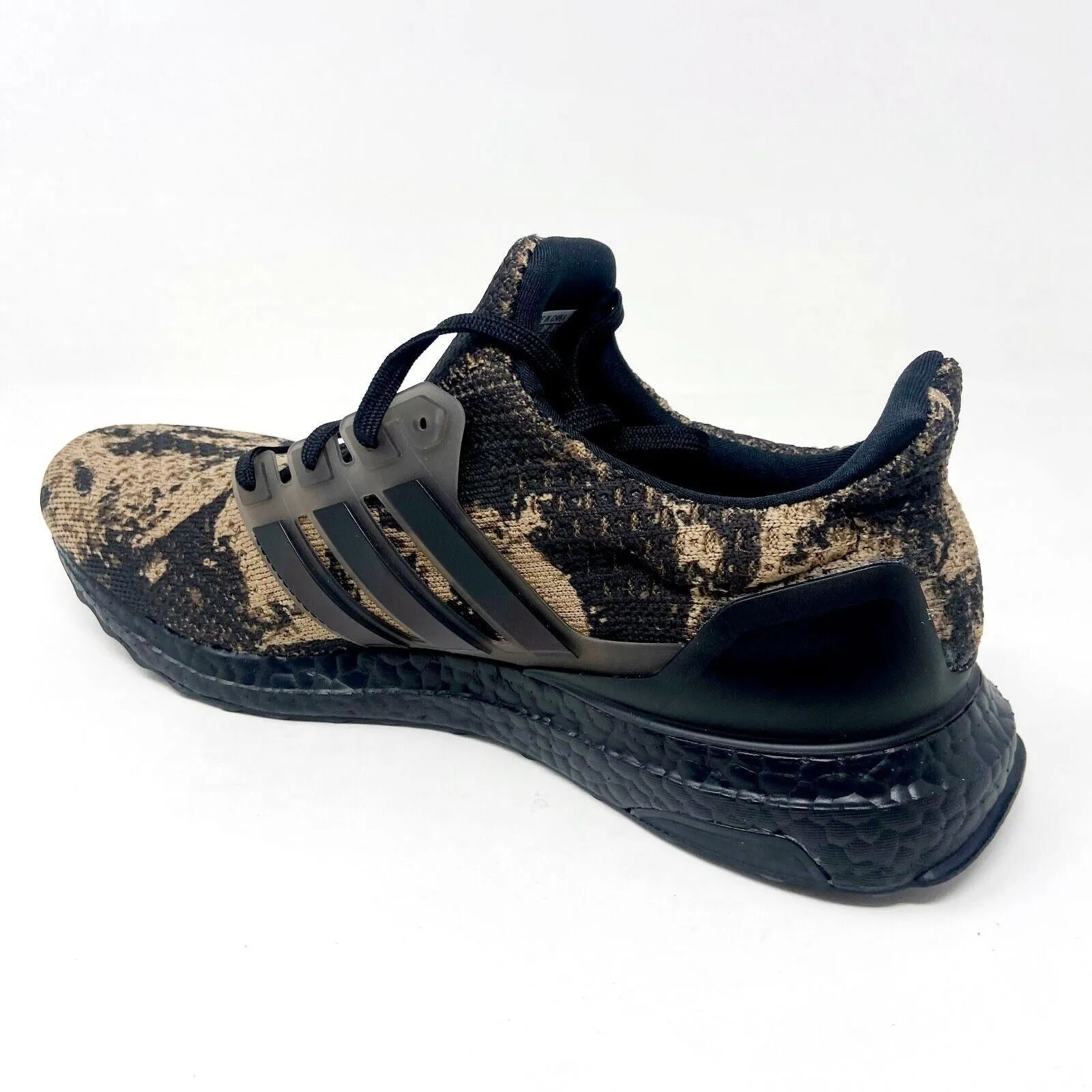 Running Shoe Tags Adidas UltraBoost 5.0 DNA Black Brown Camo Mens Shoes Running Sneakers GX9329
