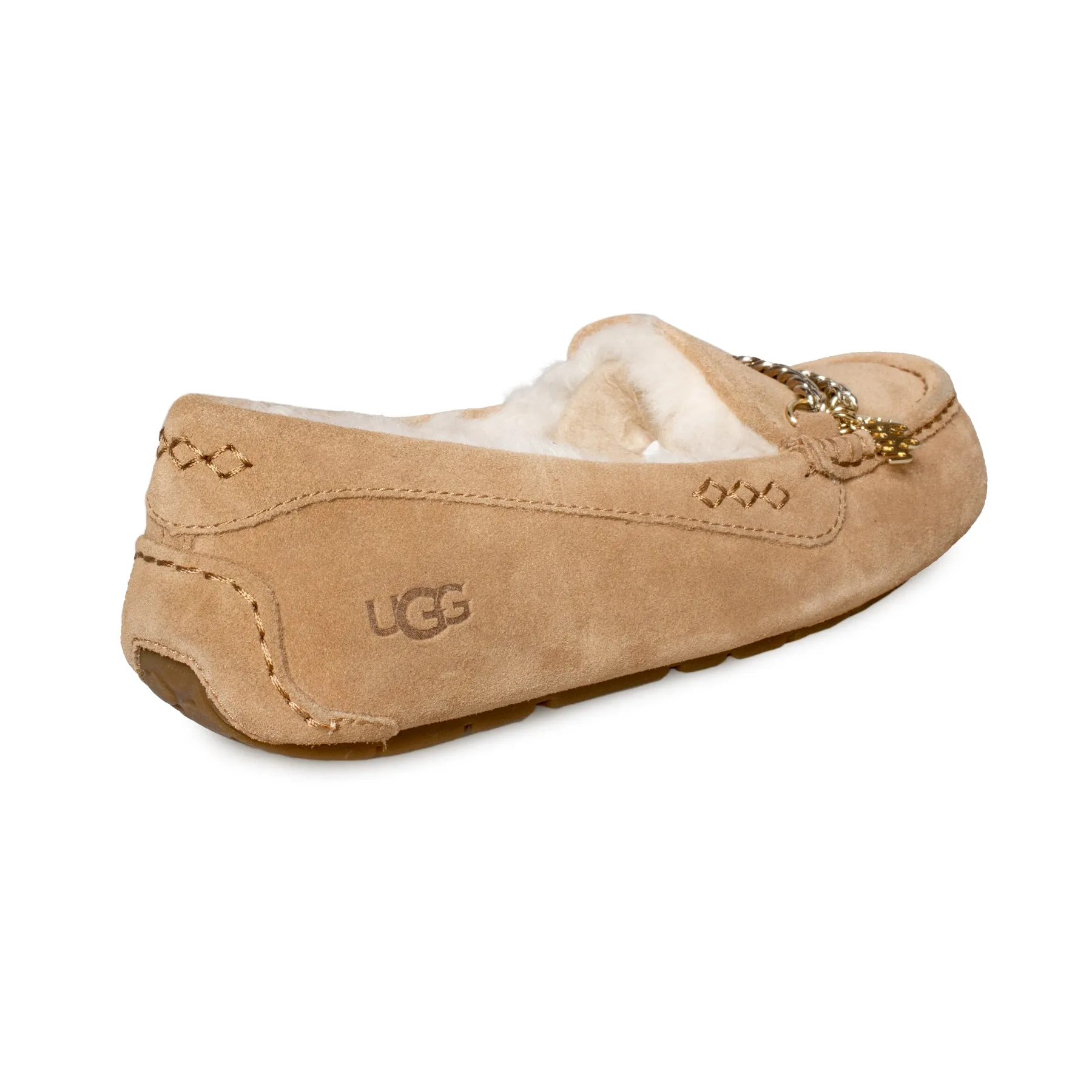 Safest Slippers For Elderly UGG Ansley Chain Chestnut Slippers - Women's