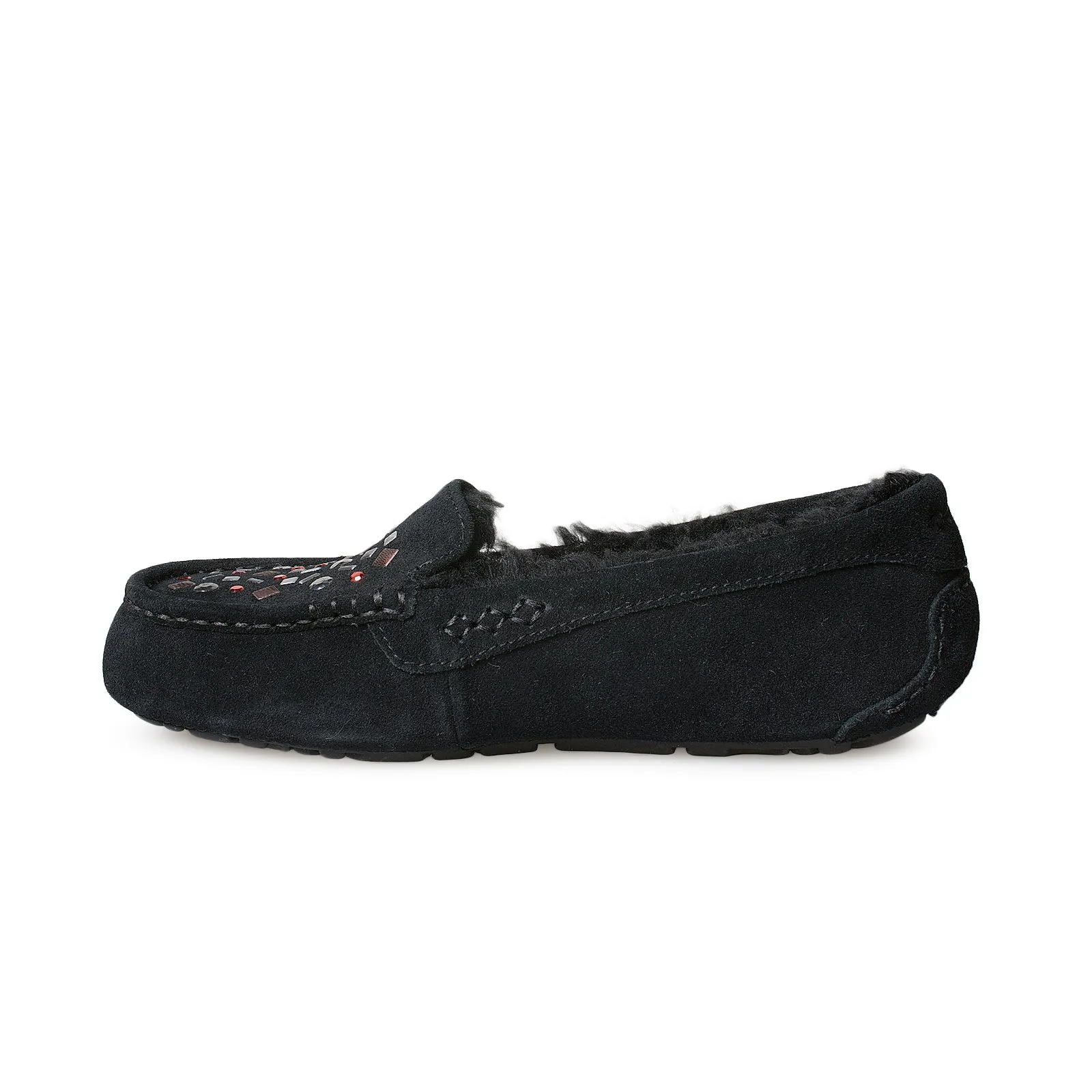 India Slippers UGG Ansley Stud II Black Slippers - Women's