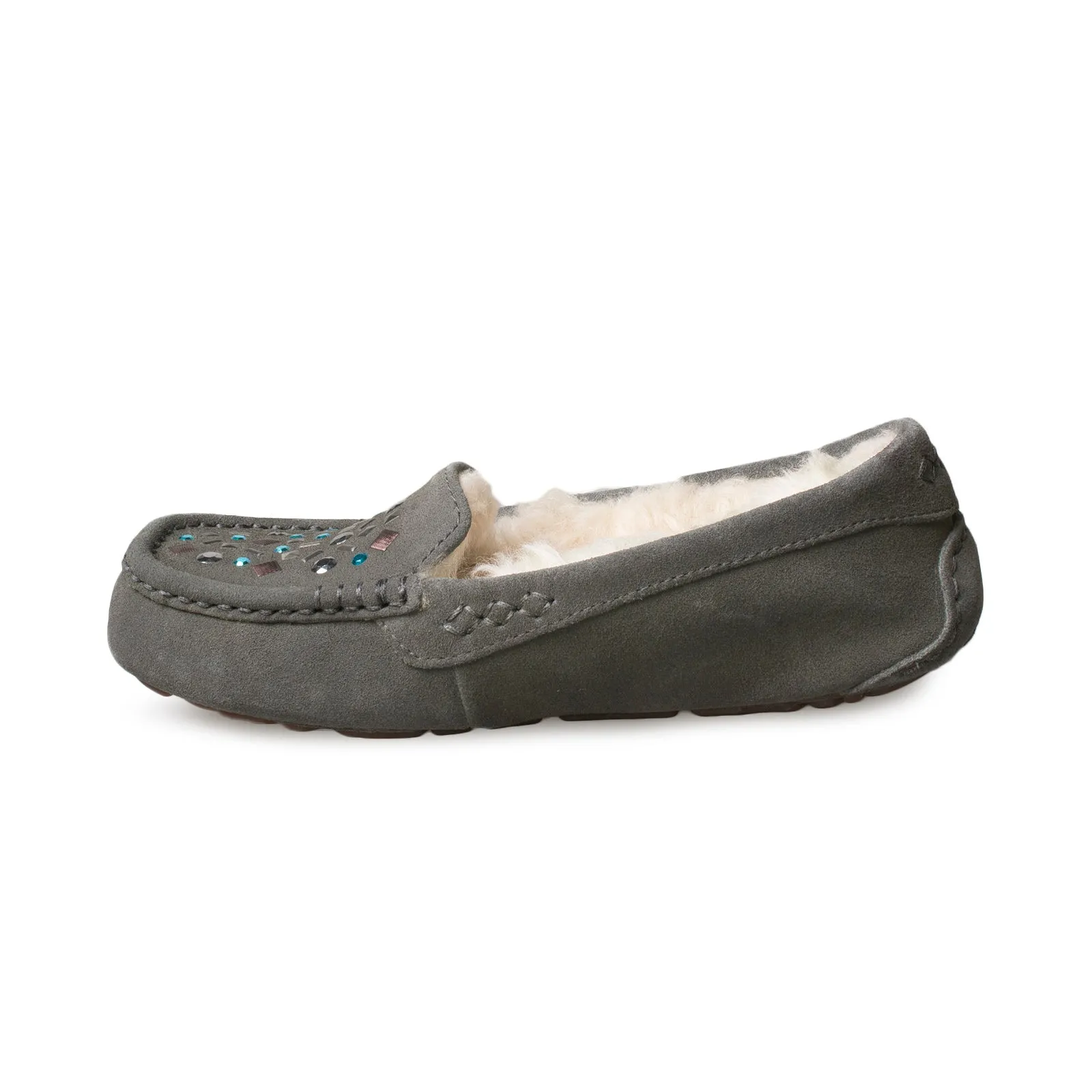 Slip Espresso UGG Ansley Stud II Charcoal Slippers - Women's