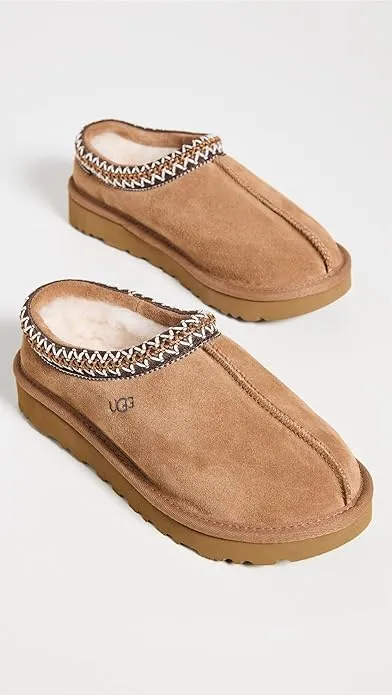 UGG Authentic Women's Tasman braid Slipper Shoes Chestnut 5955 Primo Slides