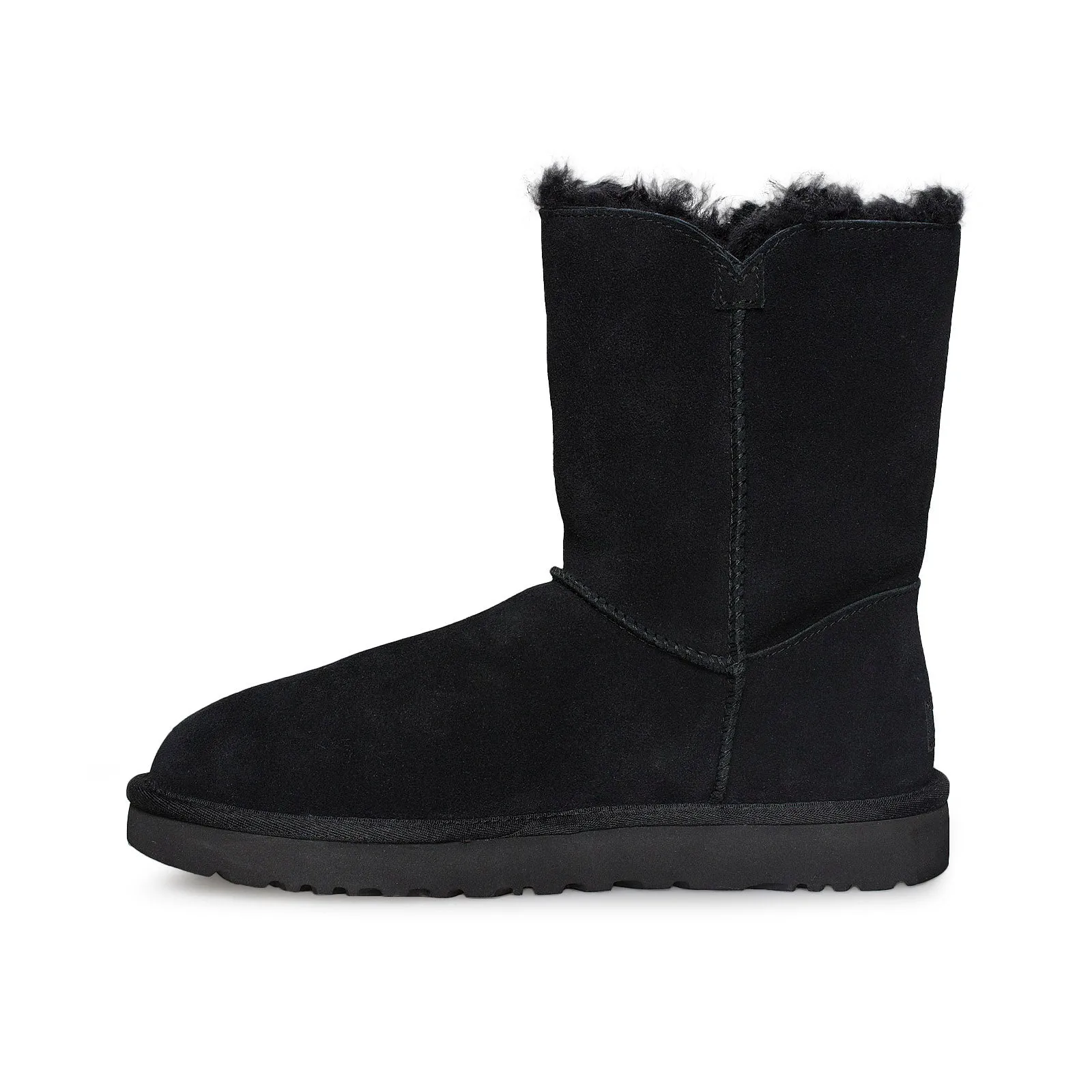 Hippo Boots UGG Bailey Fluff Buckle Black Boots - Women's