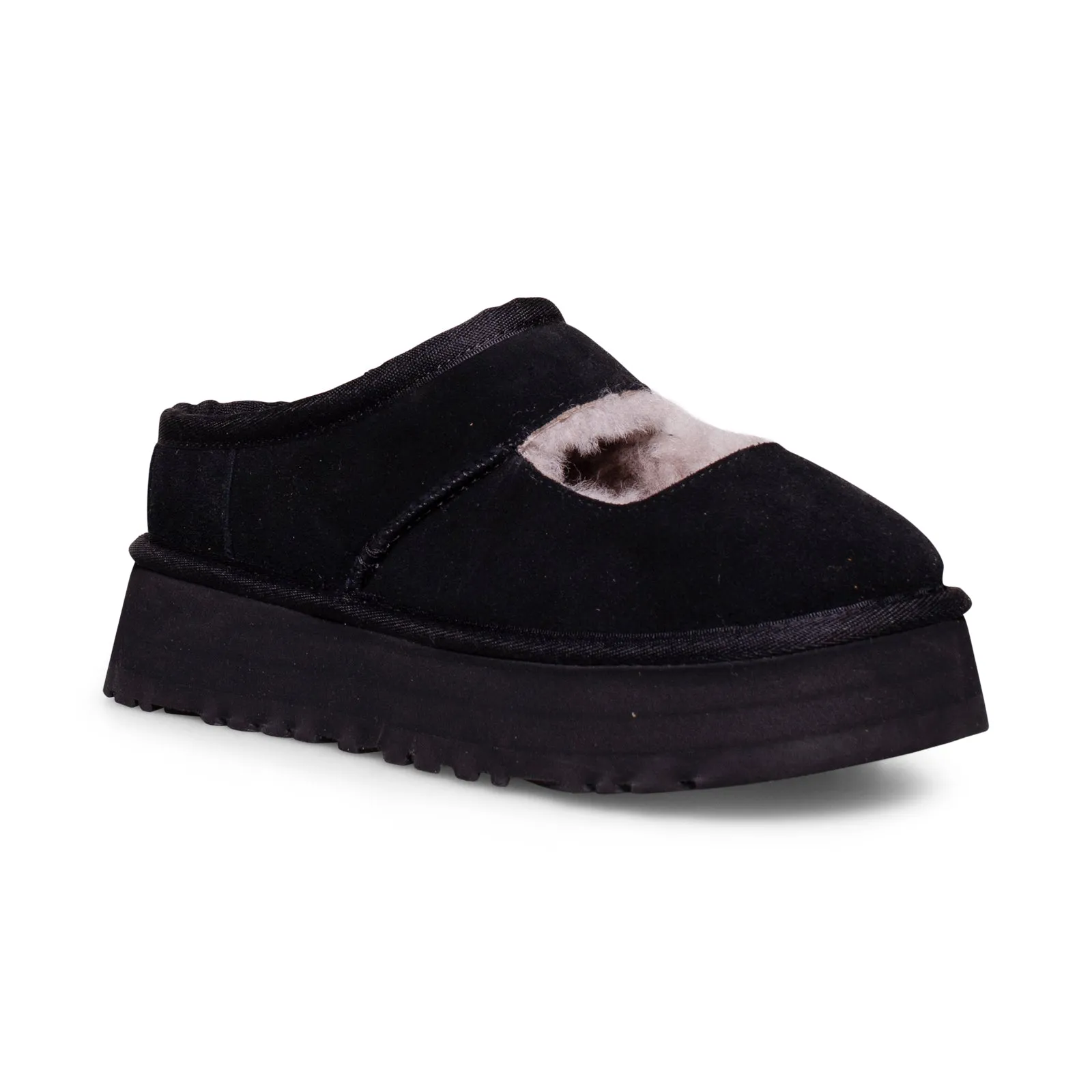 Dusty Orchid Slippers UGG Bea Mary Jane Black Shoes - Women's