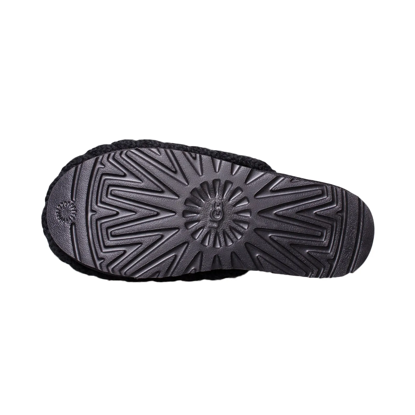 UGG Classic Tall Chunky Knit Black Boots - Women's Fur Moon Boots