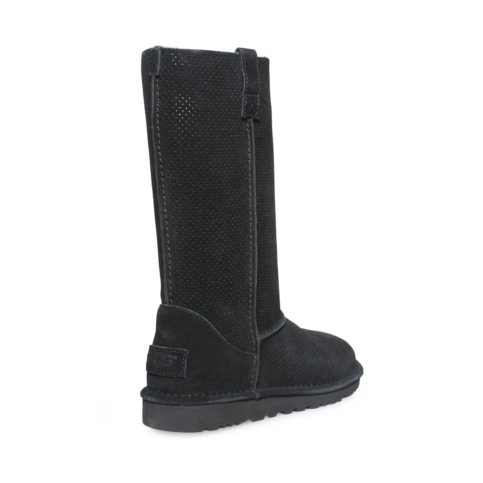 Jeans With Chelsea Boots UGG Classic Unlined Tall Perf Black Boots