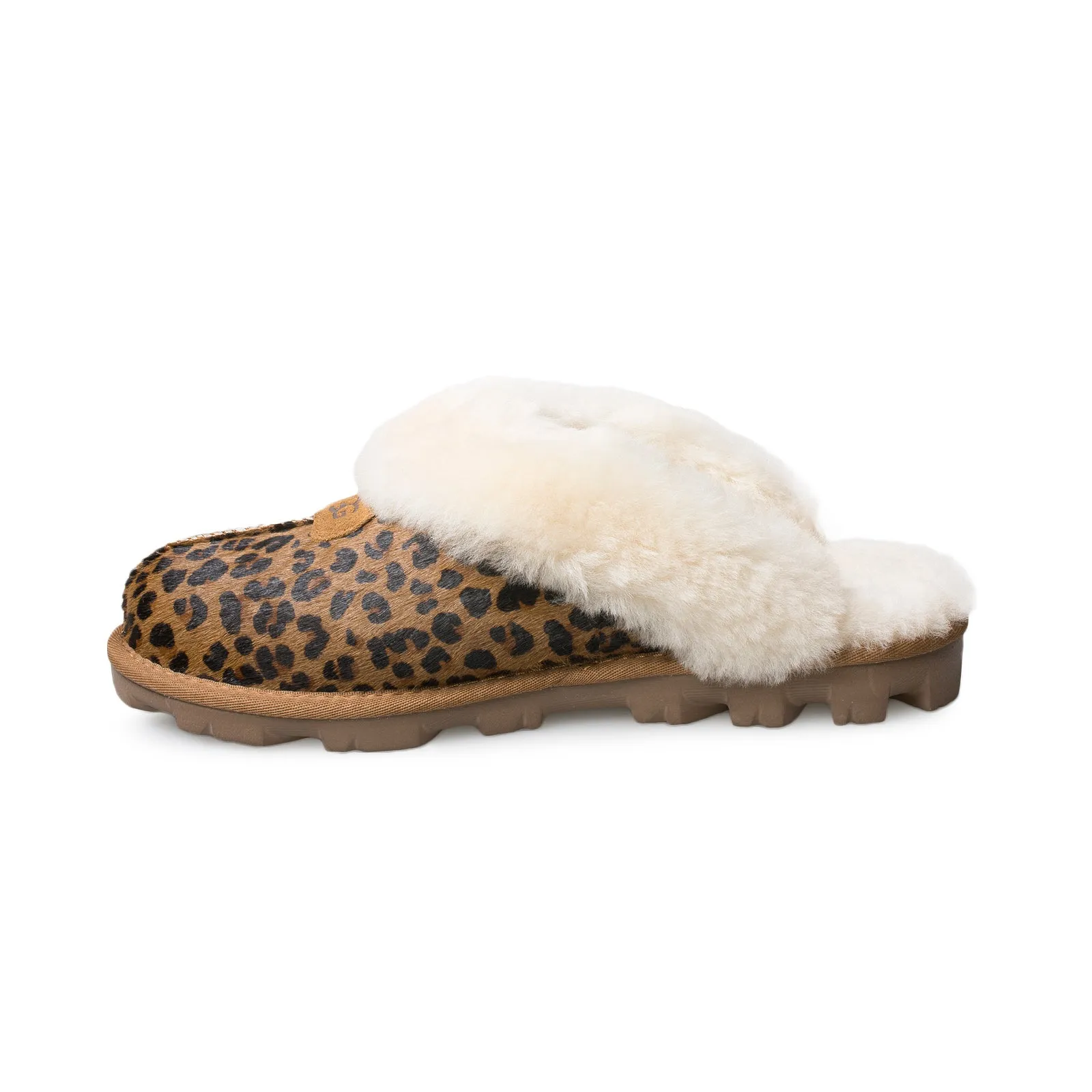 UGG Coquette Leopard Natural Slippers - Women's Slippers Size 14