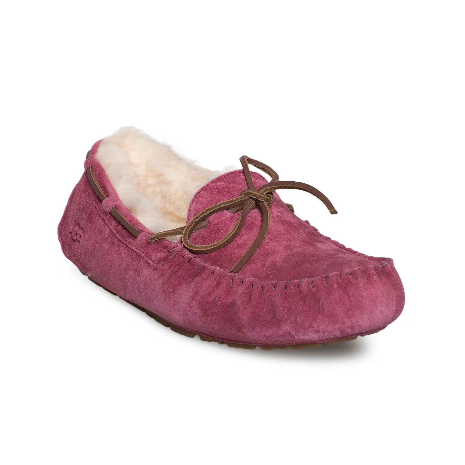 UGG Dakota Garnet Slippers Wool Slippers With Leather Soles