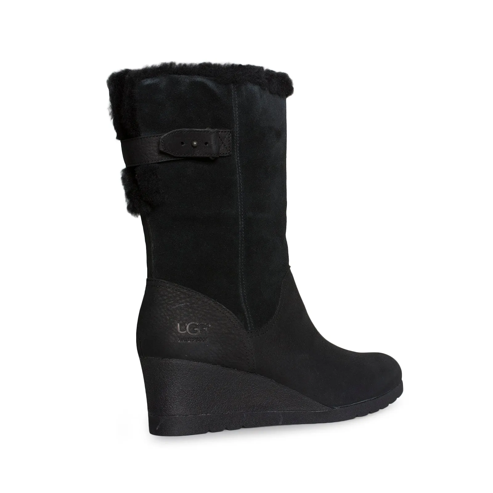 Chelsea Lug Boots UGG Edelina Black Boots - Women's