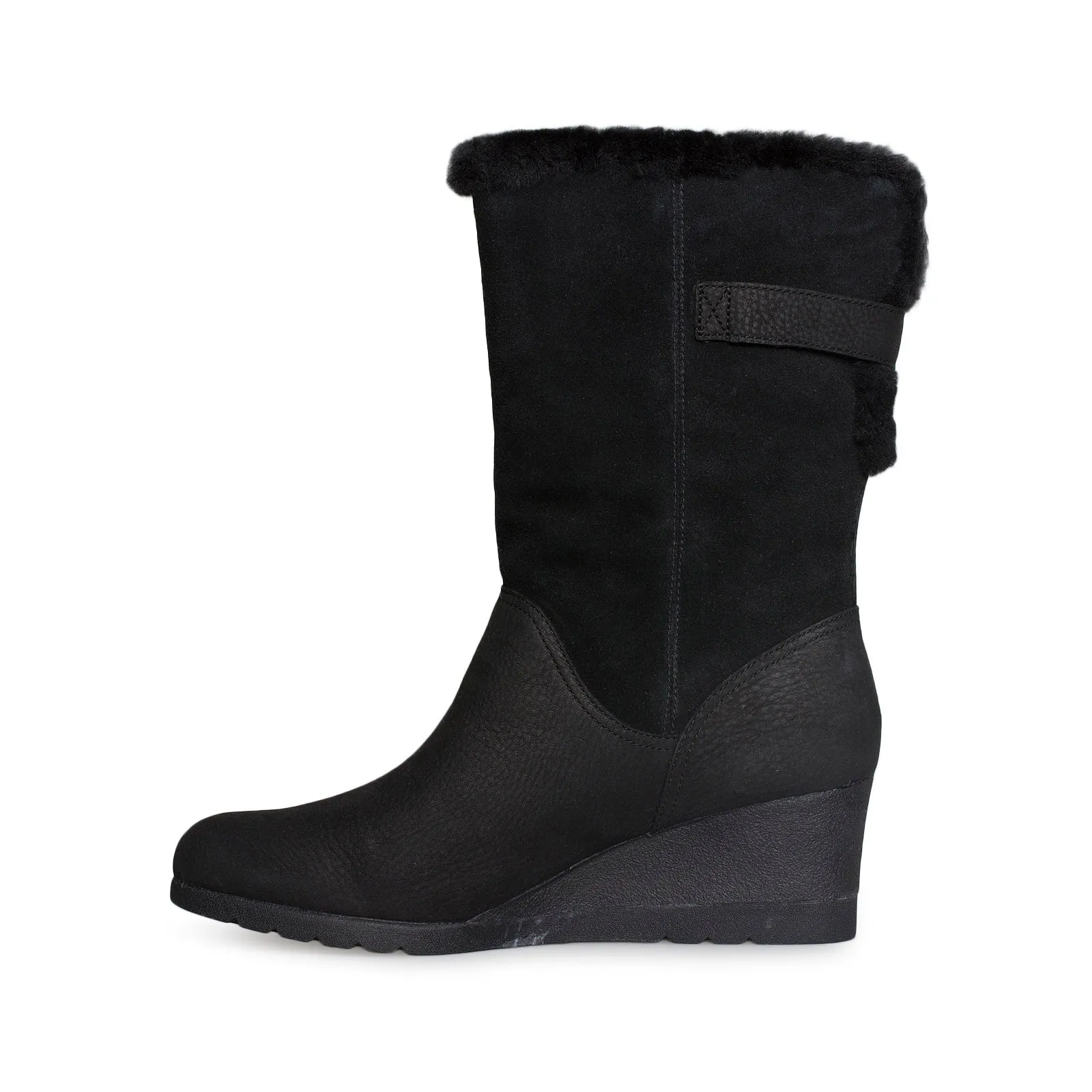 UGG Edelina Black Boots - Women's Work Boots For Construction