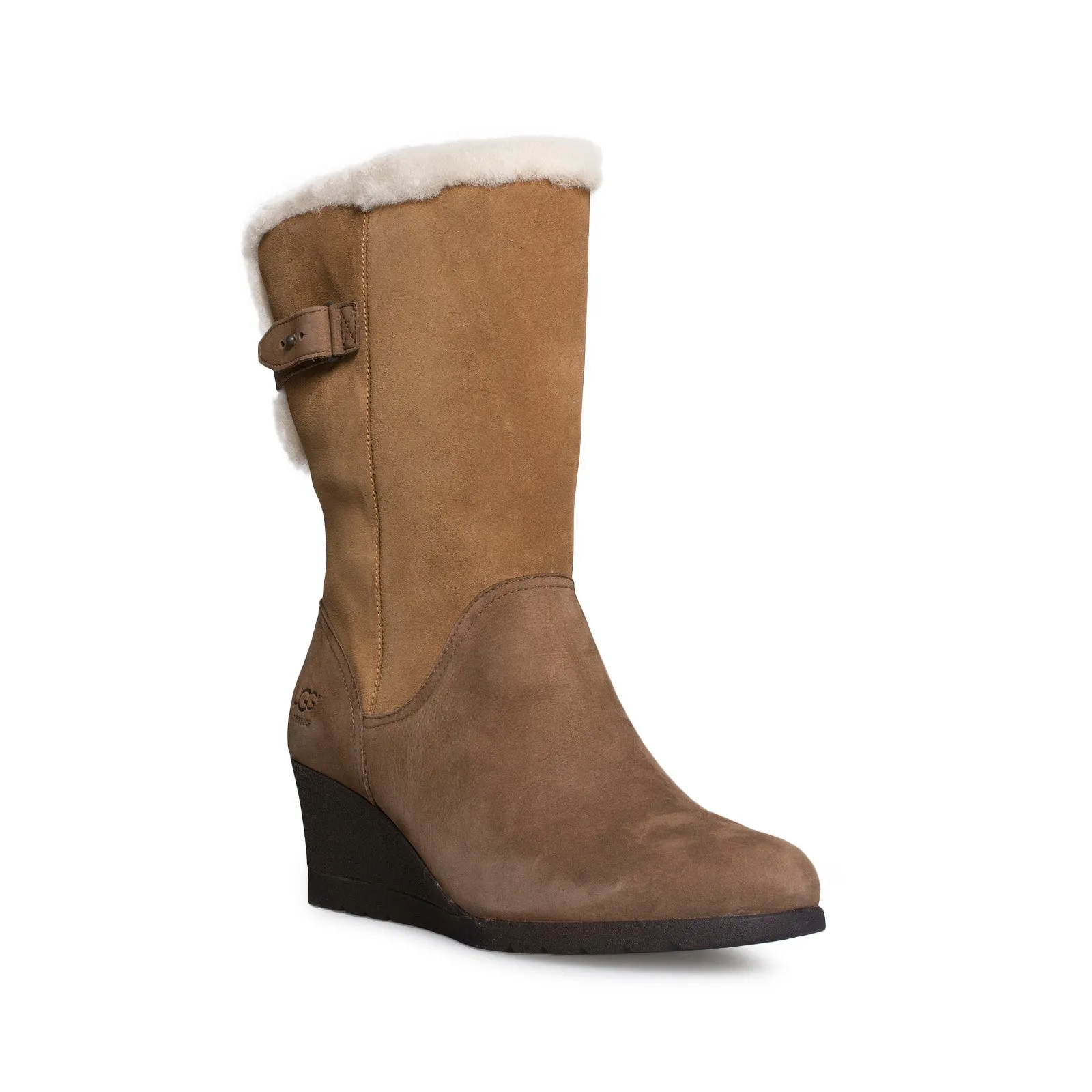 UGG Edelina Chestnut Boots - Women's Boots With Side Zippers