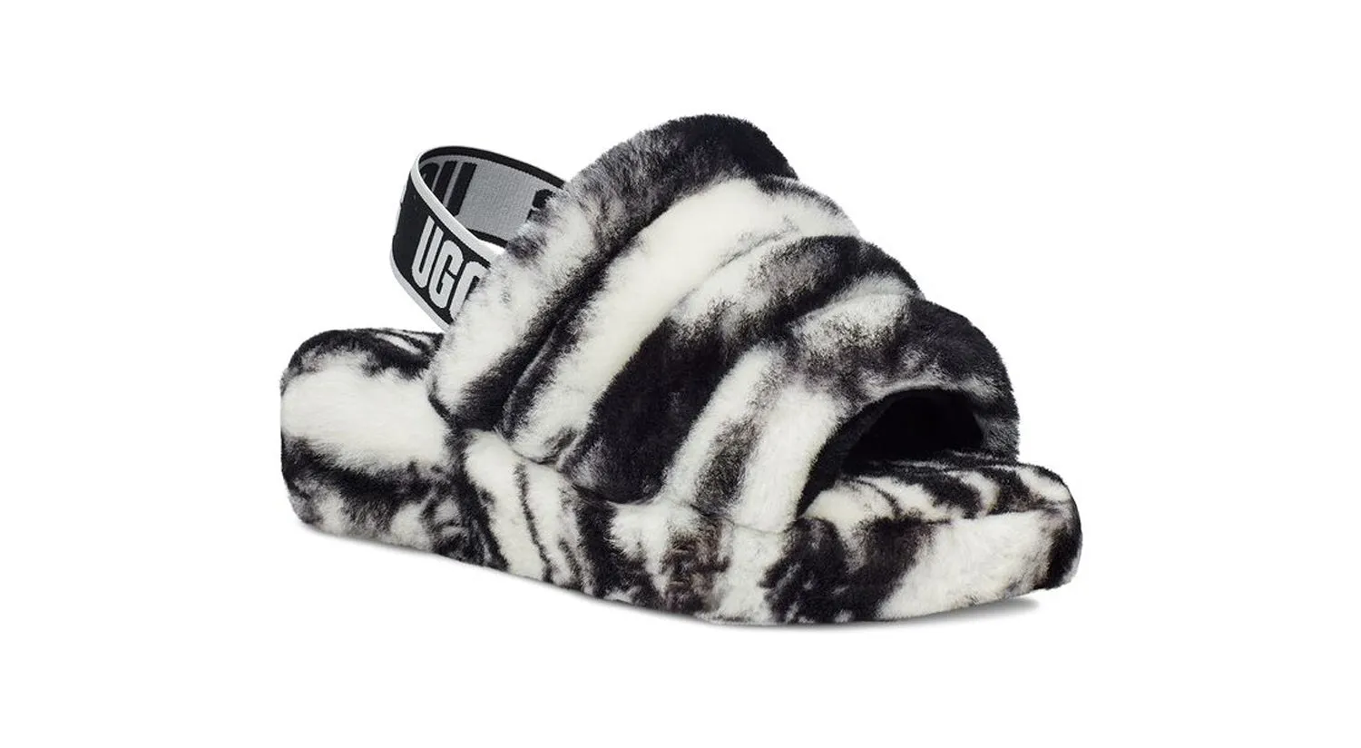 UGG Fluff Yeah Slide Marble Women Platform Sandals Espadrille