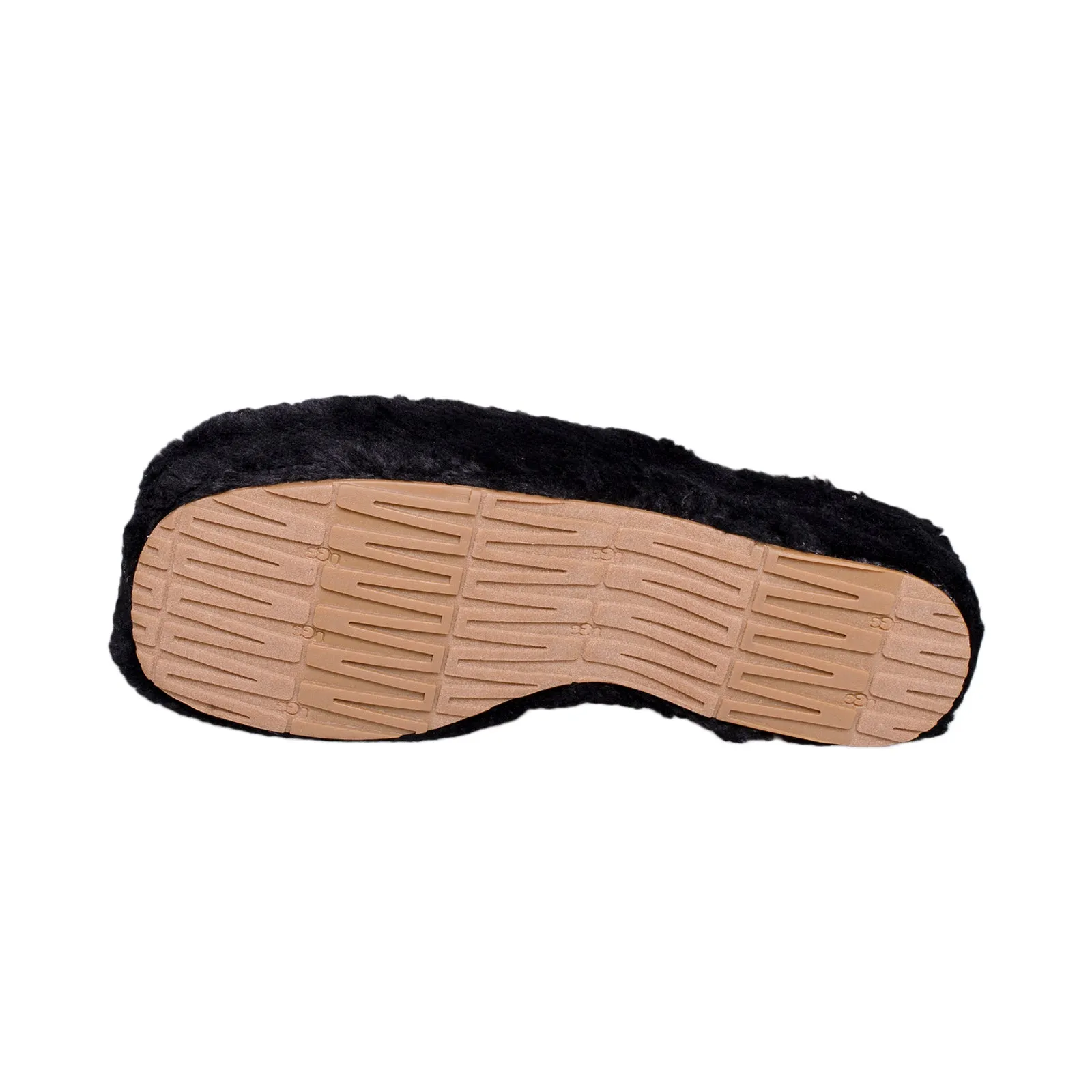 Eevee Slippers UGG Fuzz Sugar Clog Black Shoes - Women's