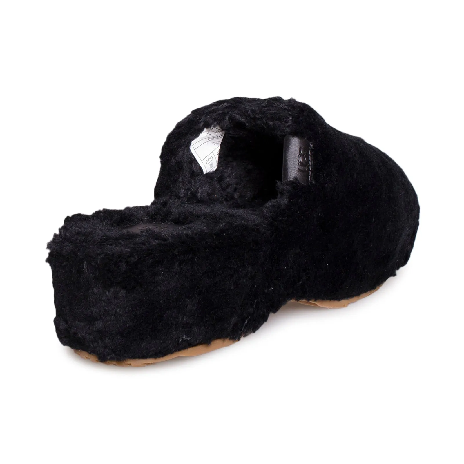 Muk Luks Bootie Slippers UGG Fuzz Sugar Clog Black Shoes - Women's