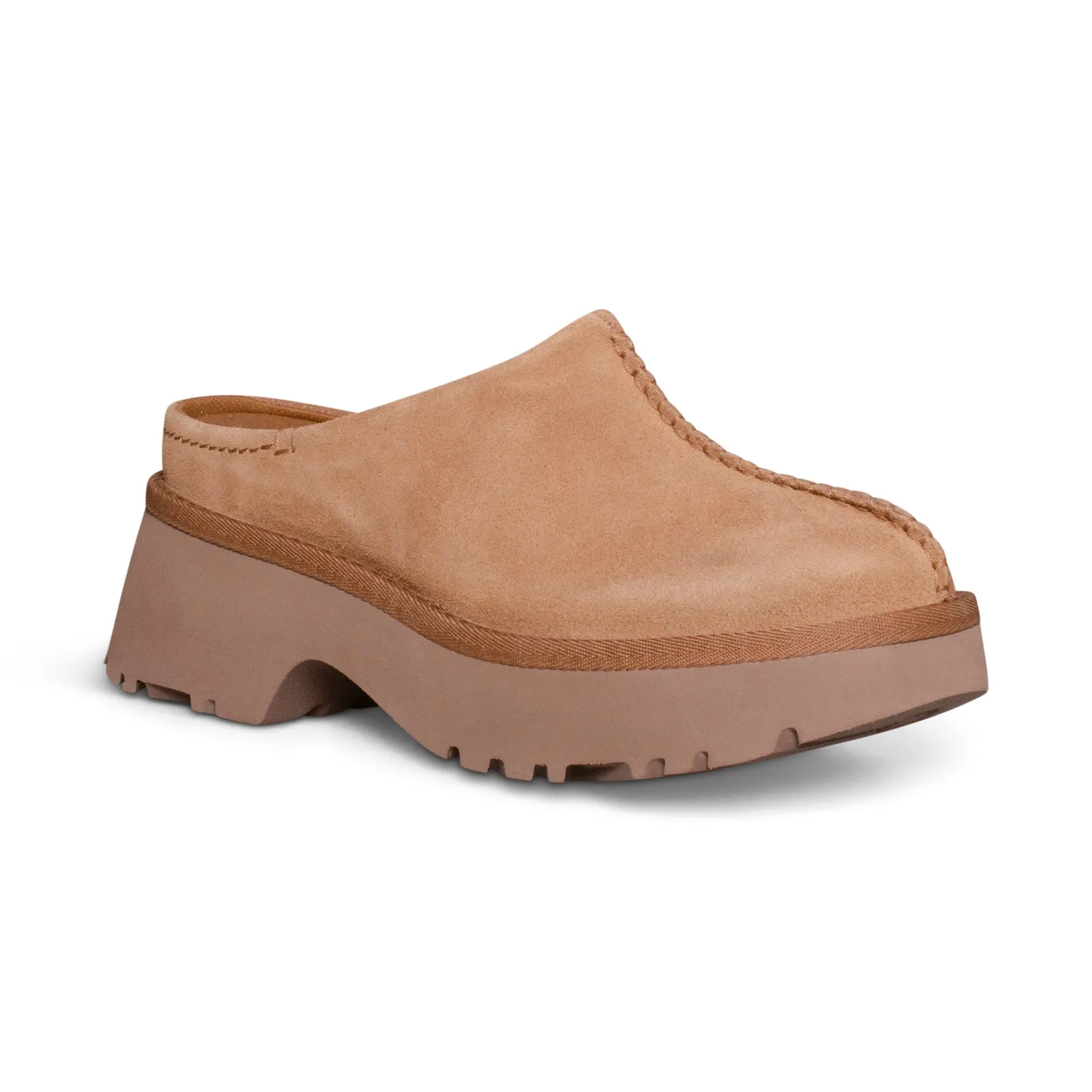UGG New Heights Clog Chestnut Shoes - Women's Slippers Original