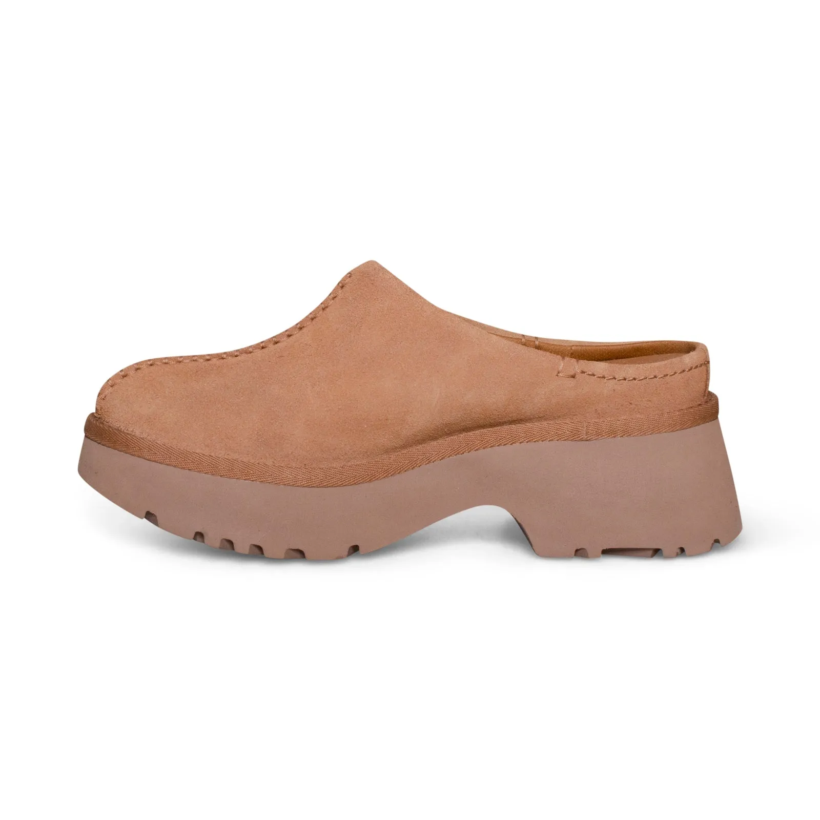 UGG New Heights Clog Chestnut Shoes - Women's Adult Slippers