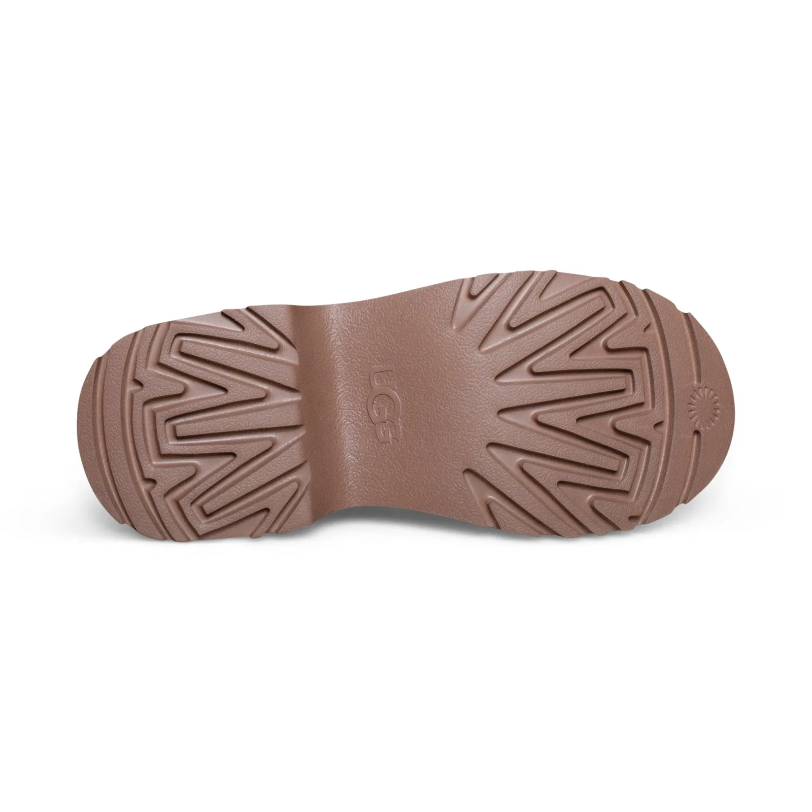 UGG New Heights Clog Chestnut Shoes - Women's Nut Logo Slippers