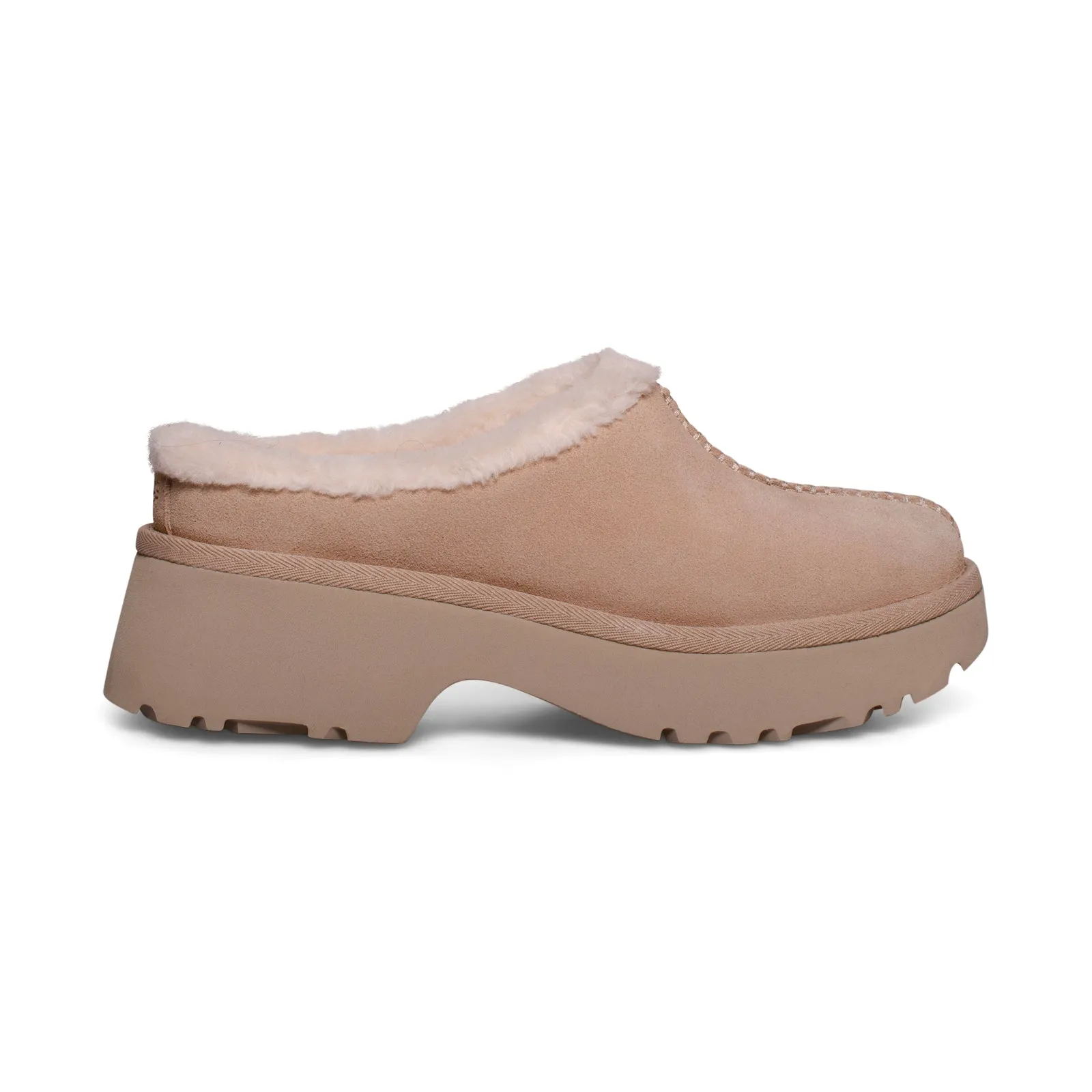 Padders Carmen Slippers UGG New Heights Cozy Clog Driftwood Shoes - Women's