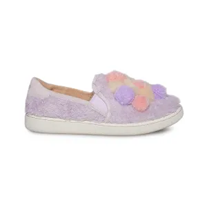 Mahabis Slippers UGG Ricci Pom Pom Lavender Fog Shoes - Women's