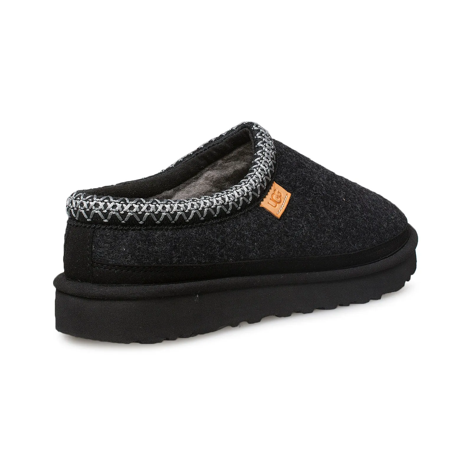 Best Casual Shoes For Peroneal Tendonitis UGG Tasman Wool Black TNL Slippers - Men's