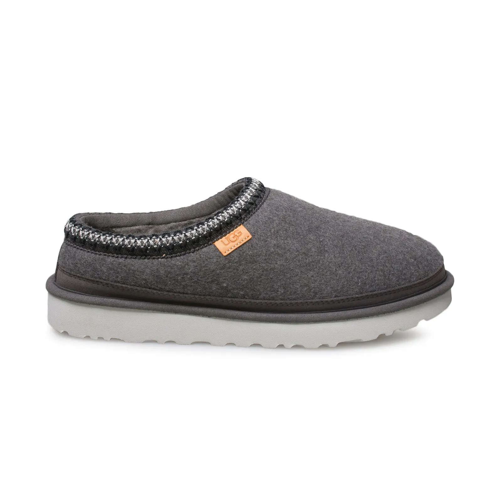 UGG Tasman Wool Grey Slippers - Men's Comfortable Casual Shoe