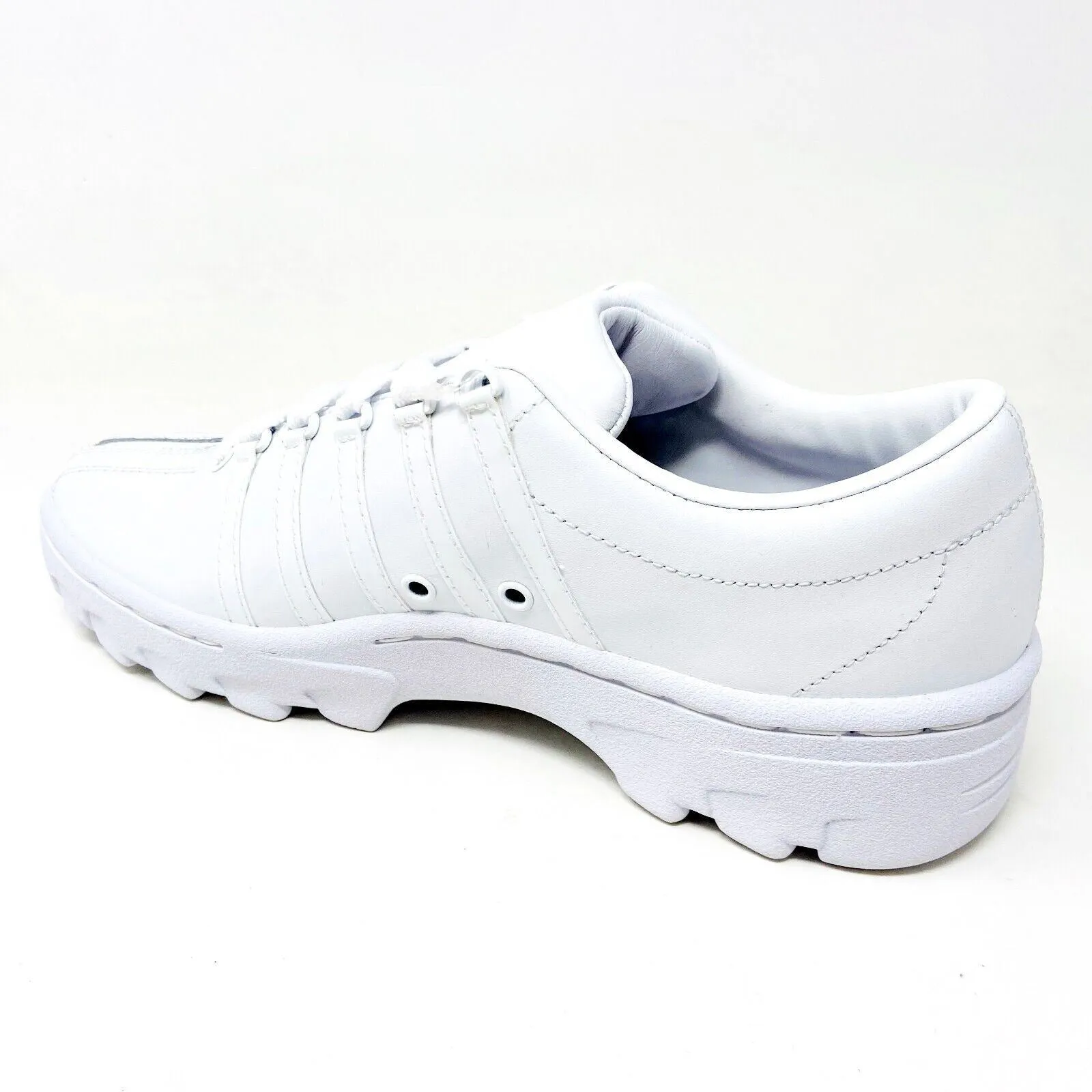 K-Swiss North Classic Triple White Mens Casual Shoes 06382 101 Casual Shoes Without Laces