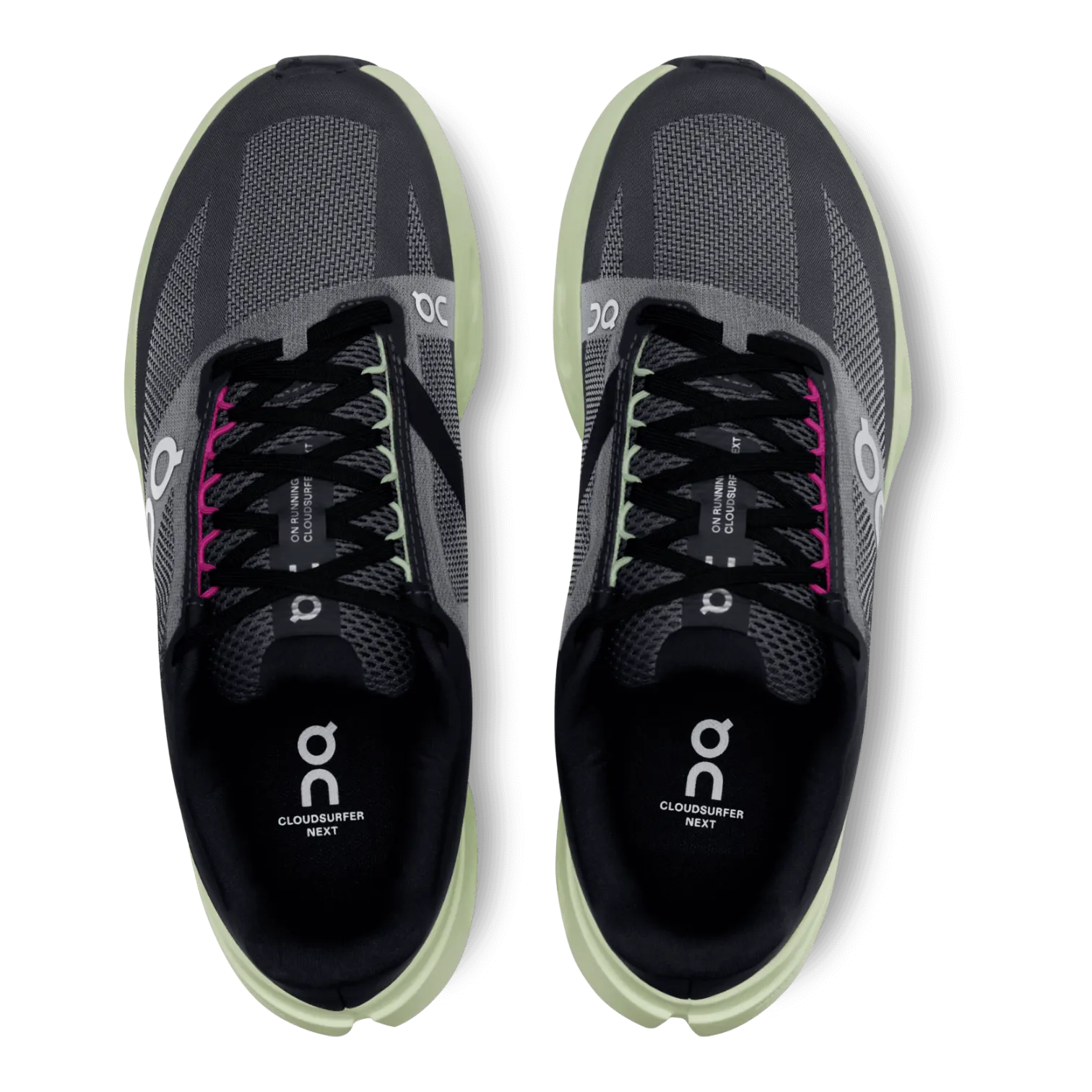 On Cloudsurfer Next Black/Lima for Women 3WE30052535 Cloud Shoes For Running