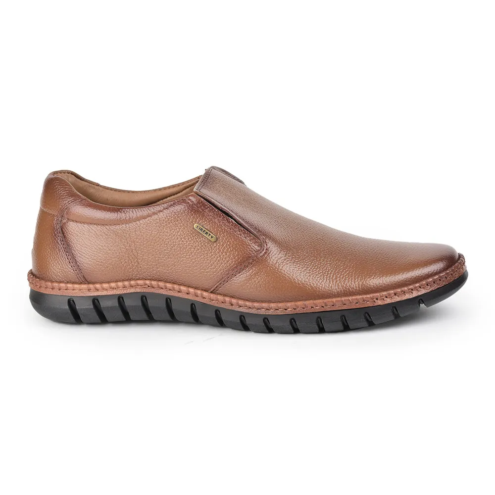Casual Shoes To Wear With Black Chinos Fortune (TAN) Casual Slip on Shoes For Men BRL-11 By Liberty