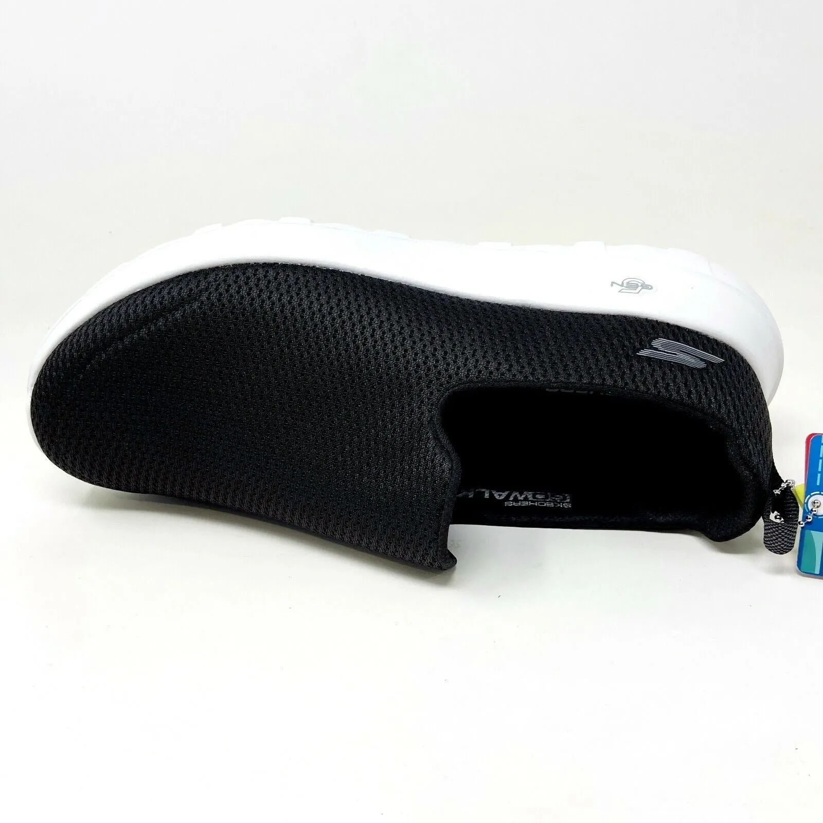 Casual Mary Jane Platform Flat Comfort Shoes Skechers Go Walk Max Black White Mens Extra Wide Width Casual Shoes