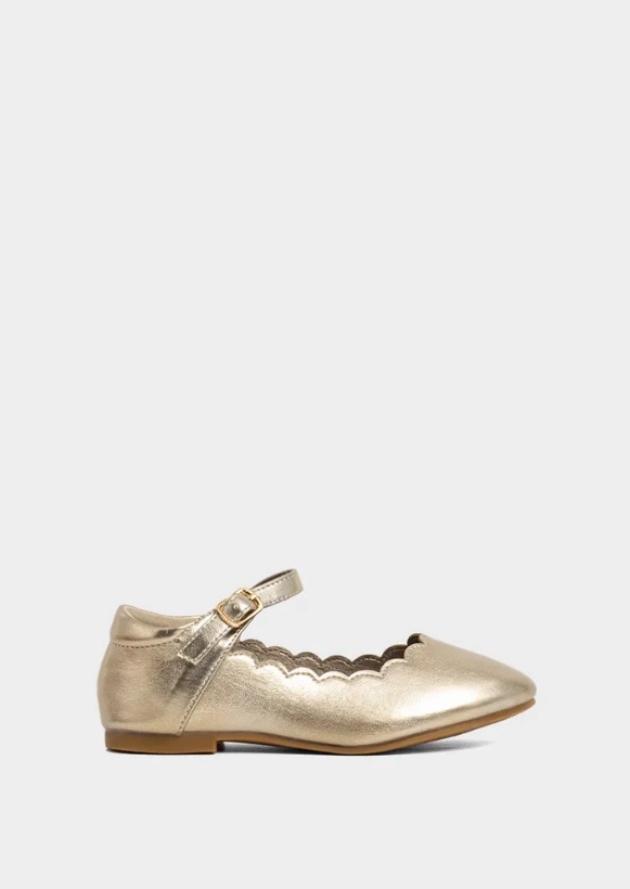 Danskin Shoes Flats SHU SHOP LITTLE GIRL'S AGATHA GOLD MARY JANE