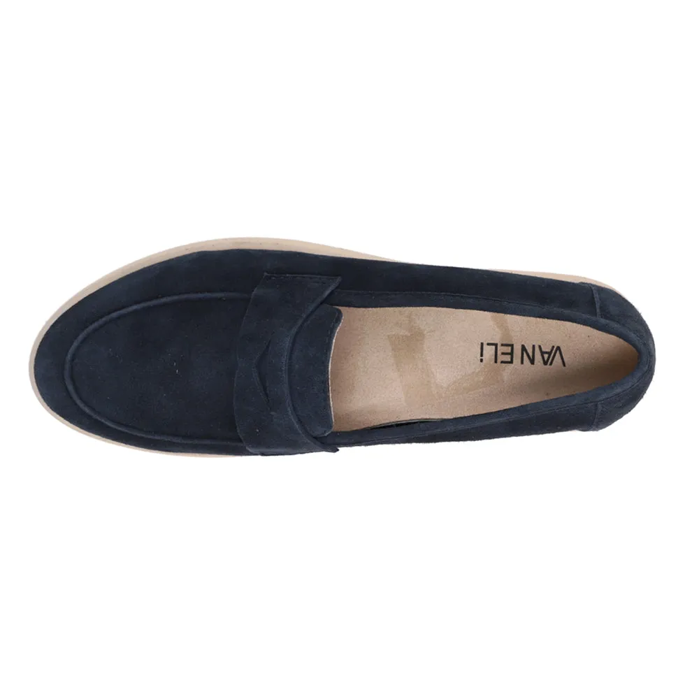 Undine Penny Loafers Patent Leather Lug Sole Loafers