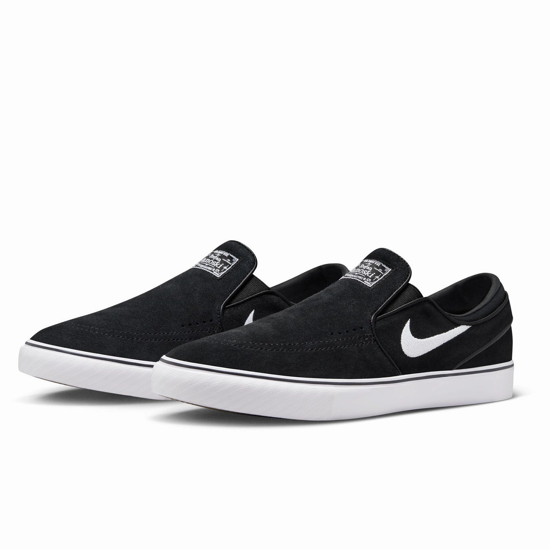 Nike SB Janoski OG  Slip On Shoes - Black/White-Black Nike Retro Shoes Basketball