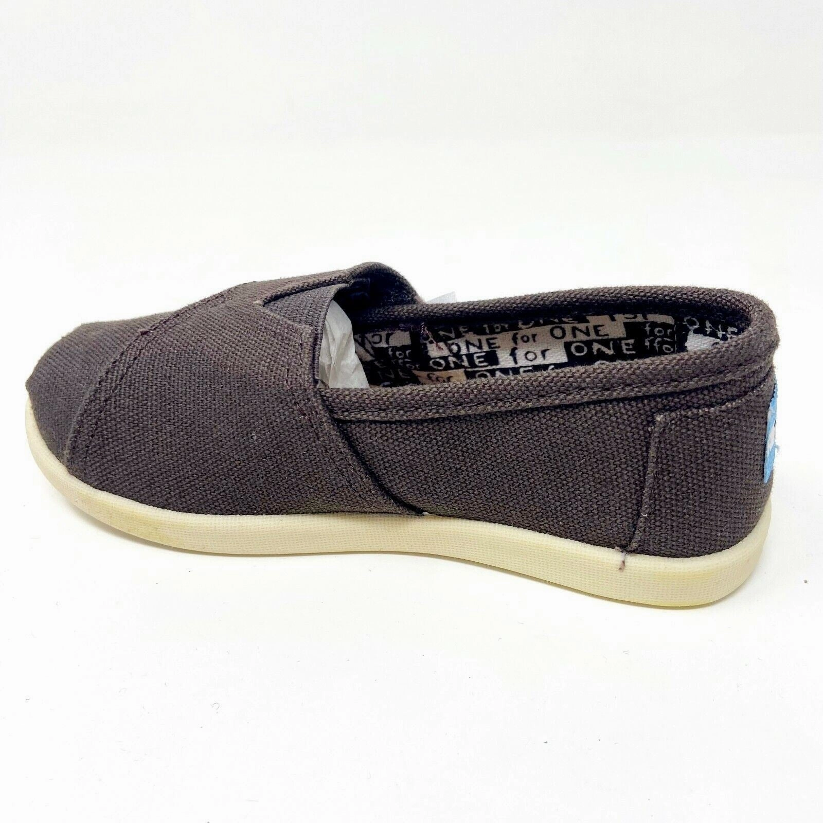 Toms Classics Chocolate Brown Tiny Toddler Slip On Casual Canvas Flat Shoes Best Flat Shoes For Leg Day