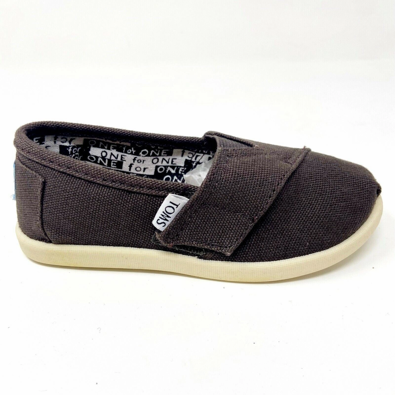 Orthopedic Shoes For Flat Feet Toms Classics Chocolate Brown Tiny Toddler Slip On Casual Canvas Flat Shoes