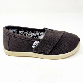 Flat Shoes And Dresses Toms Classics Chocolate Brown Tiny Toddler Slip On Casual Canvas Flat Shoes