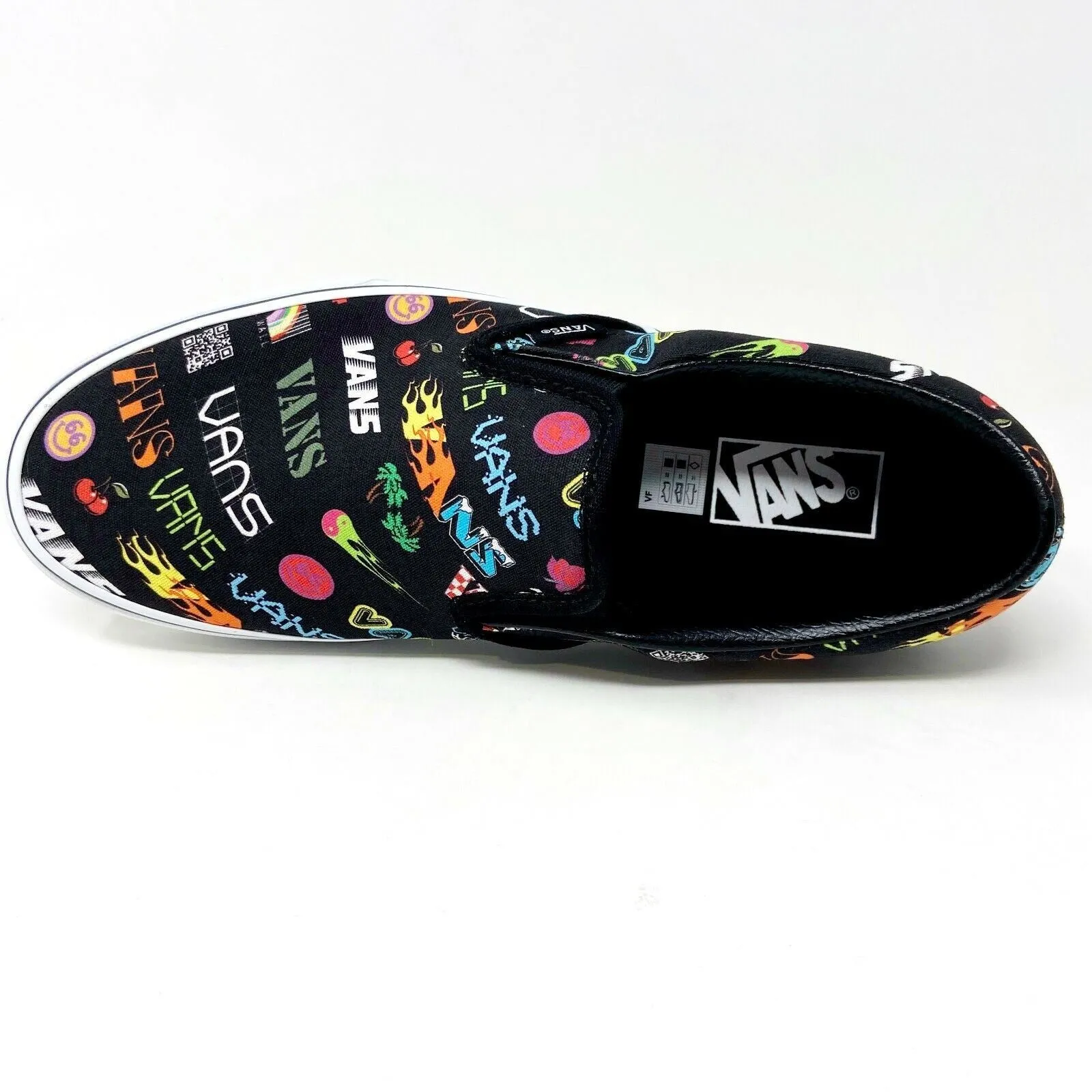 Vans Classic Slip On (Disruptive) Black True White Mens Casual Shoes Casual Shoes With Dresses