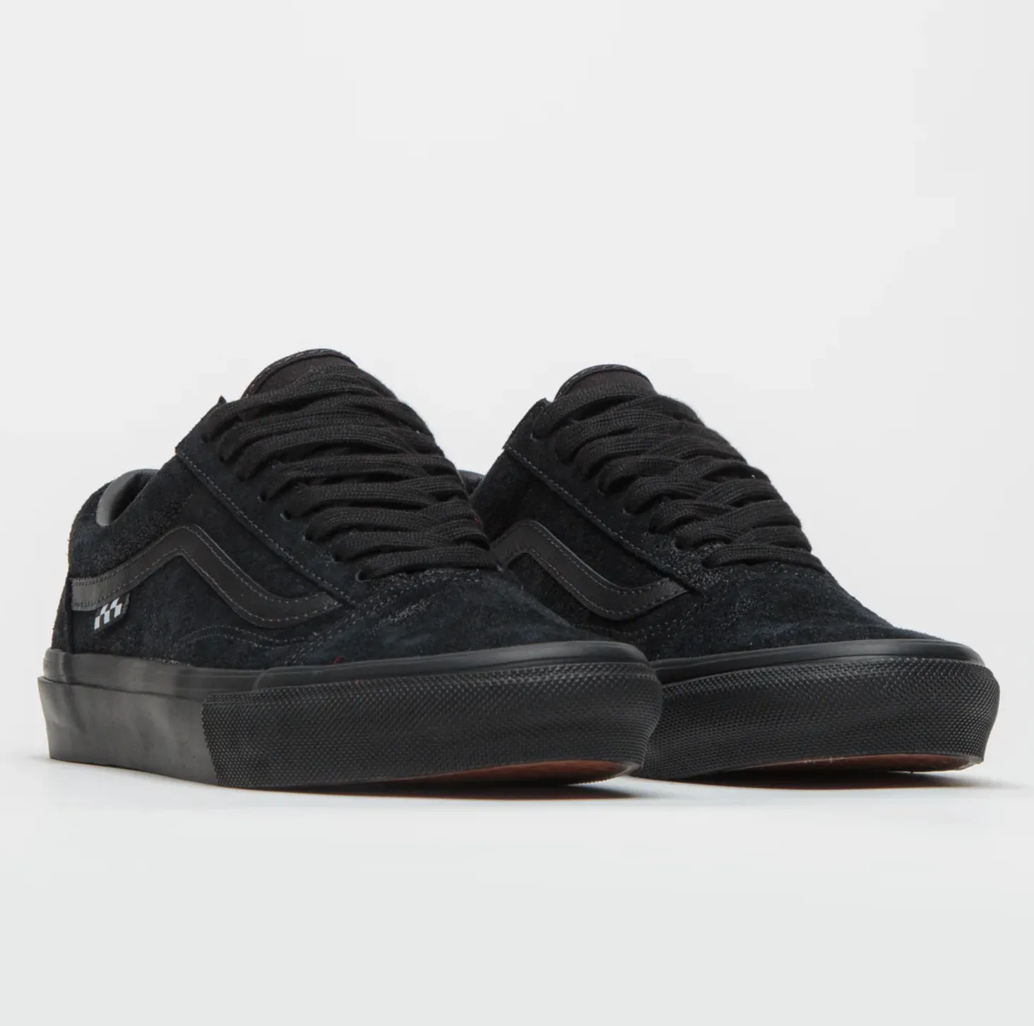 Skate Type Shoes Vans Skate Old Skool (Metallic Black/Smoke)