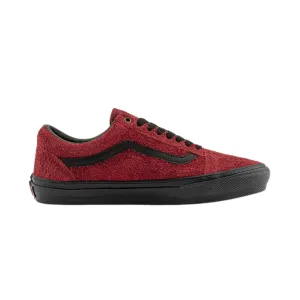 Best Skate Shoes For Narrow Feet Vans Skate Old Skool Shoes - Hairy Suede Black / Burgundy