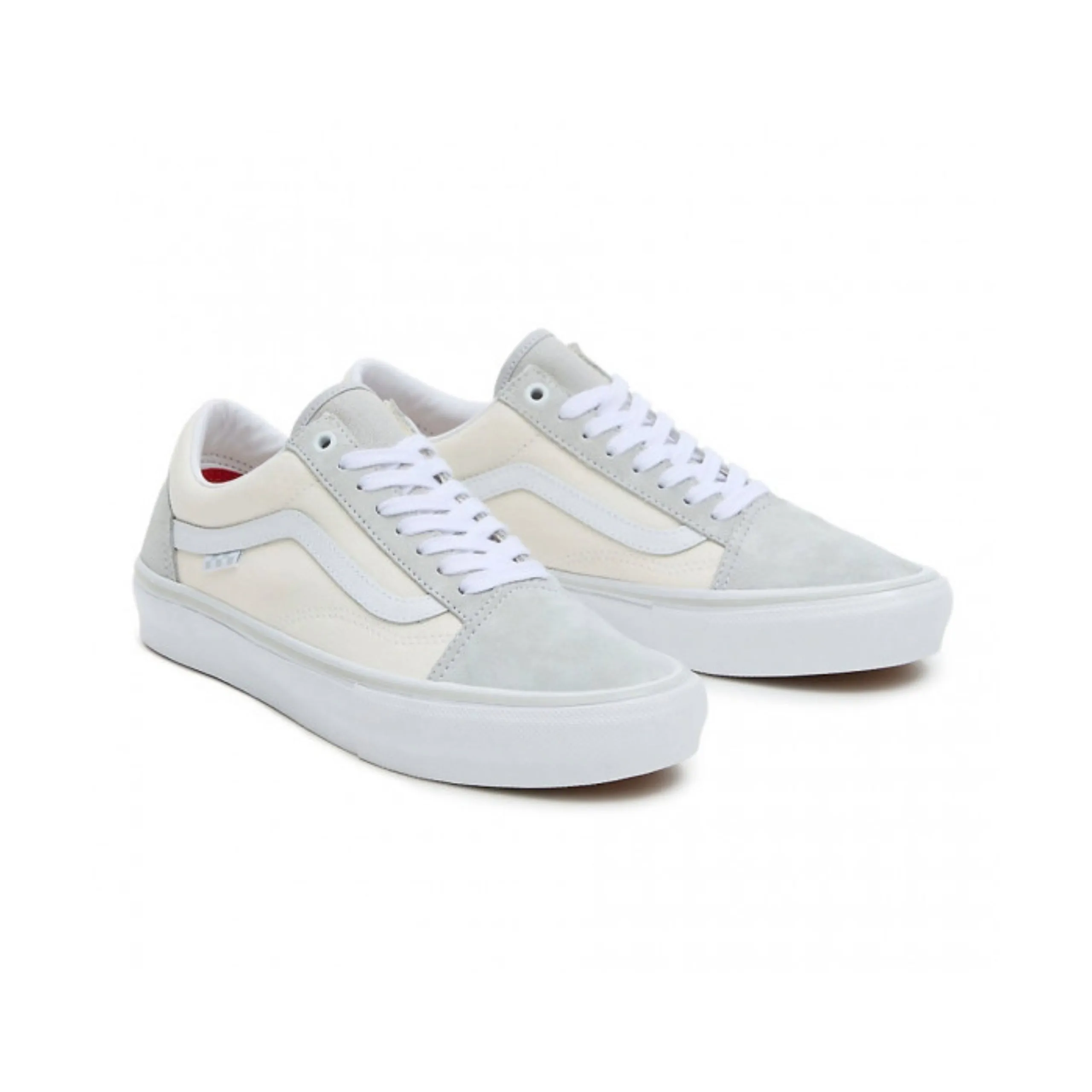 Stylish Skate Shoes Vans Skate Old Skool Shoes - Light Grey / White