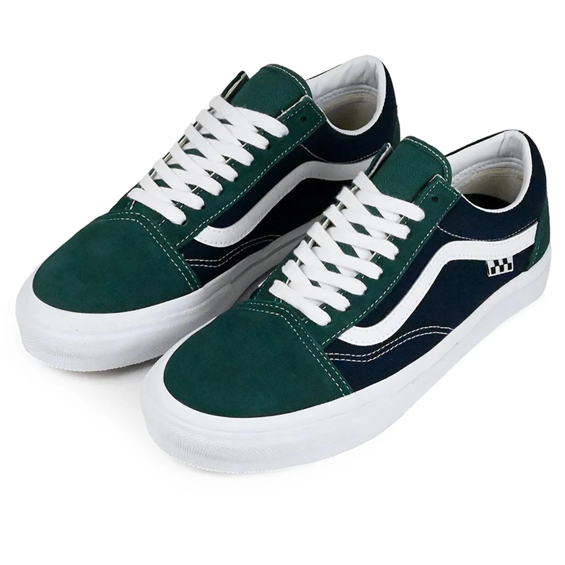 Shadow Skate Shoes Vans Skate Old Skool Tartan Green/Blue