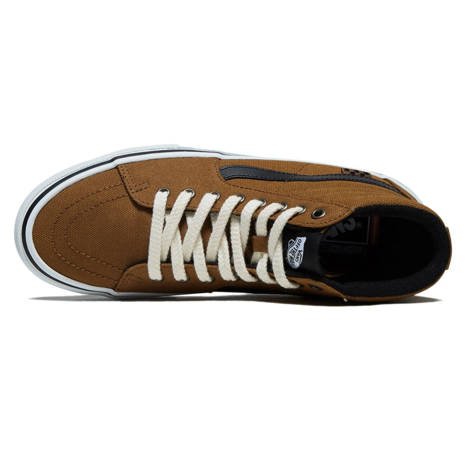 Skate Style 53 X Beatrice Domond Shoe Vans Skate Sk8-Hi Duck Canvas Golden Brown