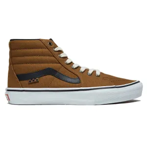 Skate Size Vs Shoe Size Vans Skate Sk8-Hi Duck Canvas Golden Brown