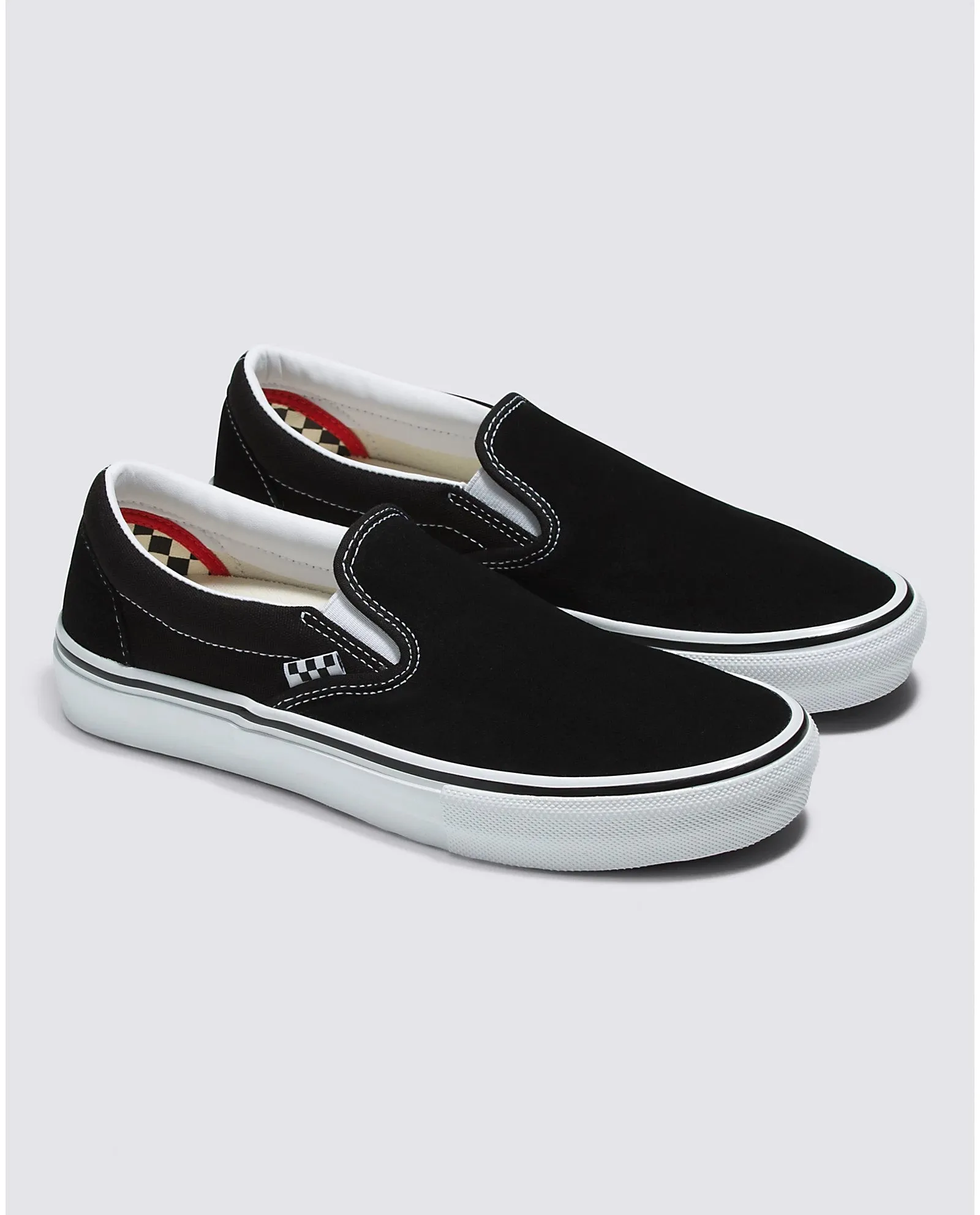 Vans Skate Slip On Black/White Shoes That Transform Into Skates