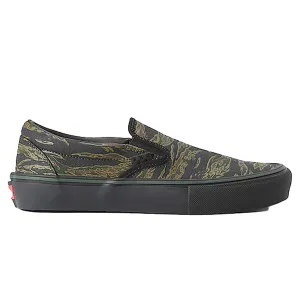Vans Skate Slip On Tiger Camo Green/Black Sb Delta Force Skate Shoes