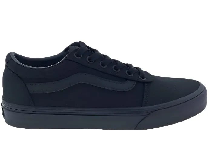 Designer Sneakers Vans Women's Ward Canvas Sneakers  Black/Black
